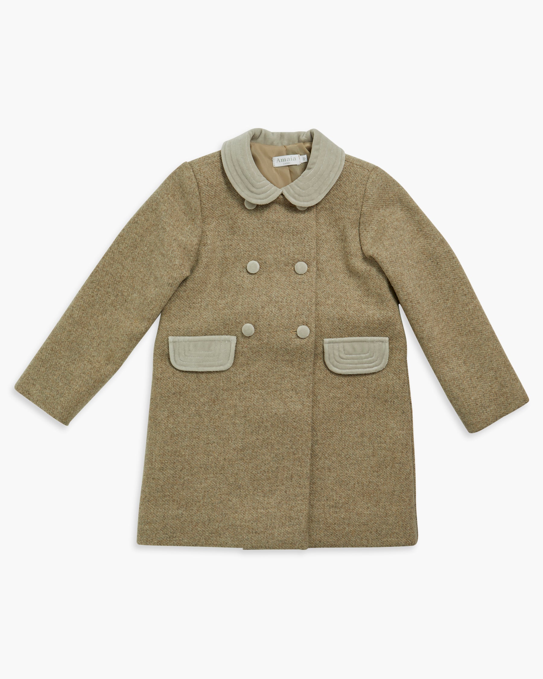 Tweed Classic Coat Sand