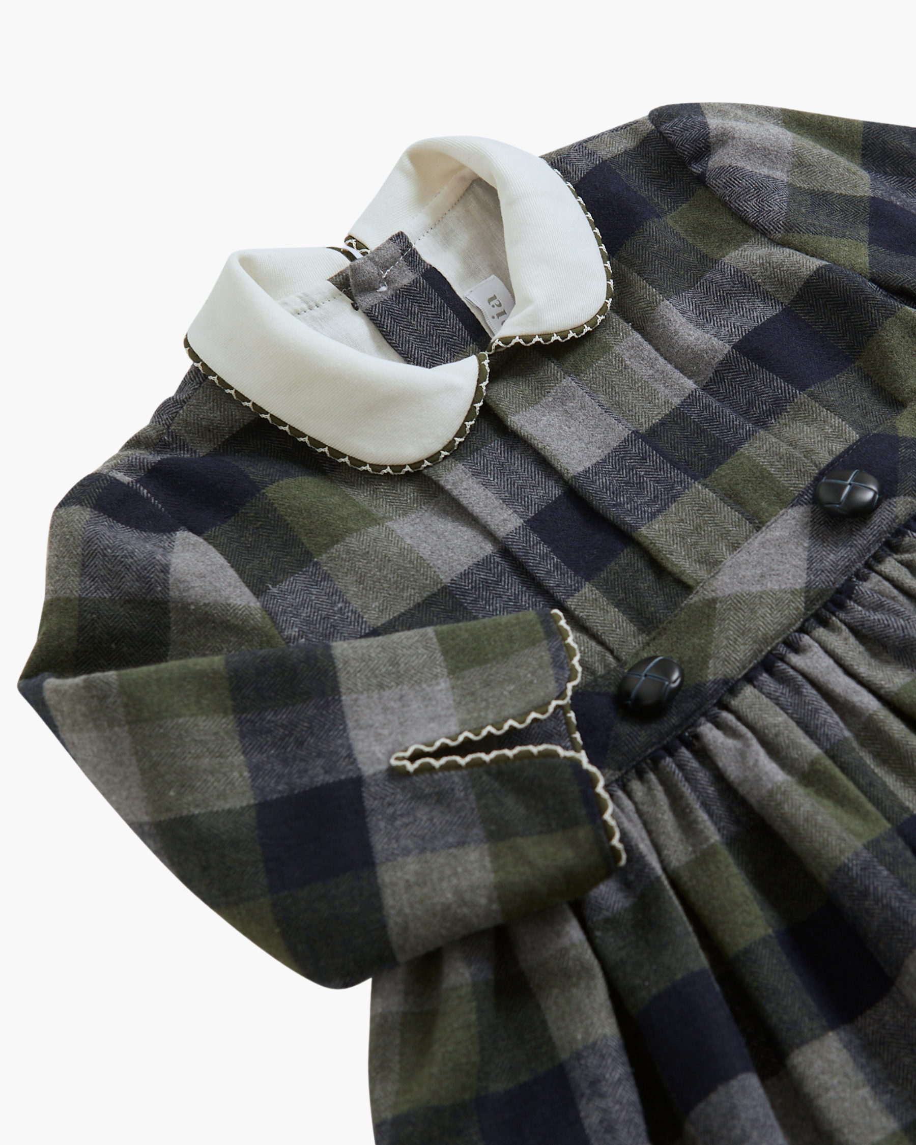 Corneta Dress Navy Tartan