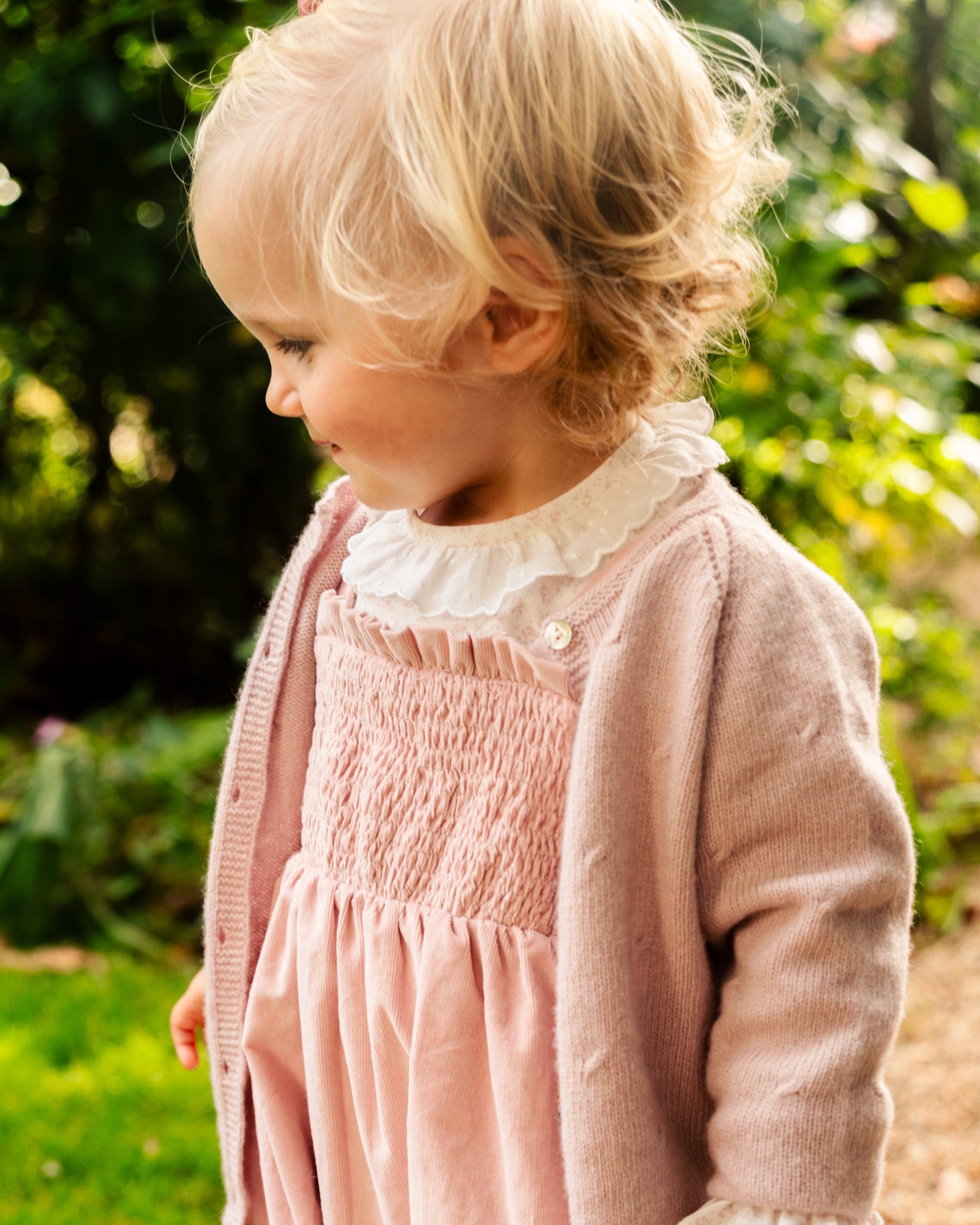 Puce Cardigan Light Pink