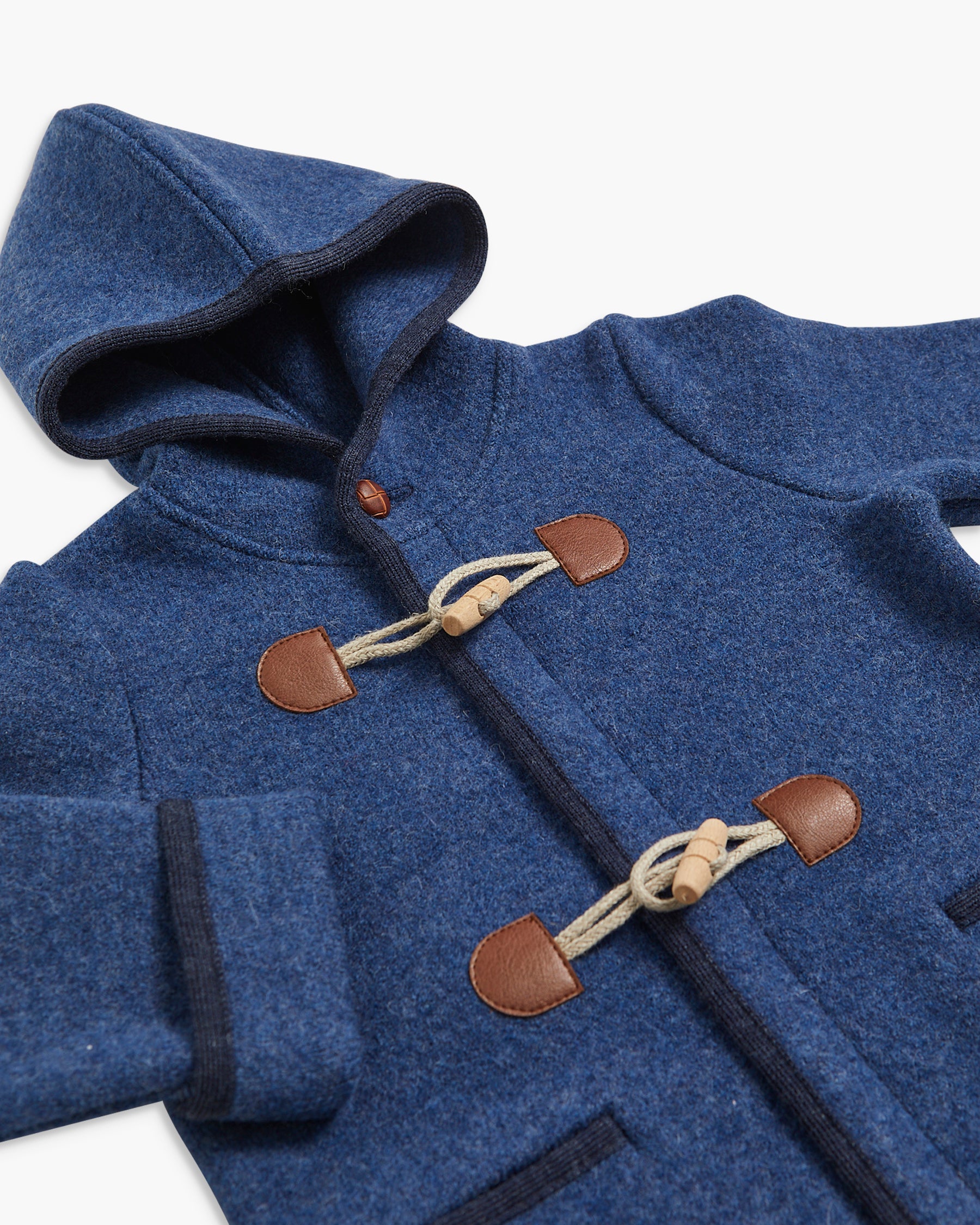 Hooded Duffle Coat Blue