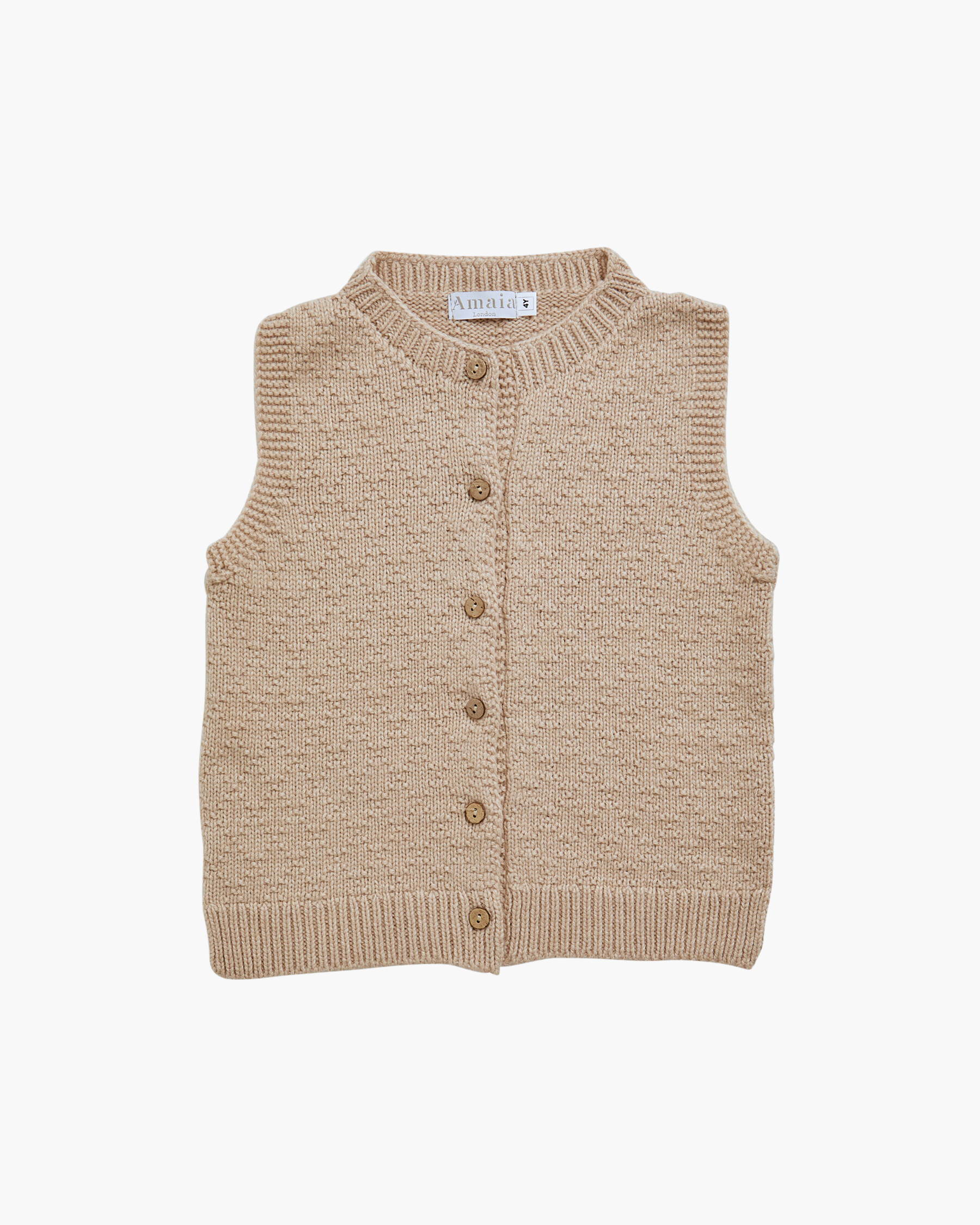 Knitted Vest Sand