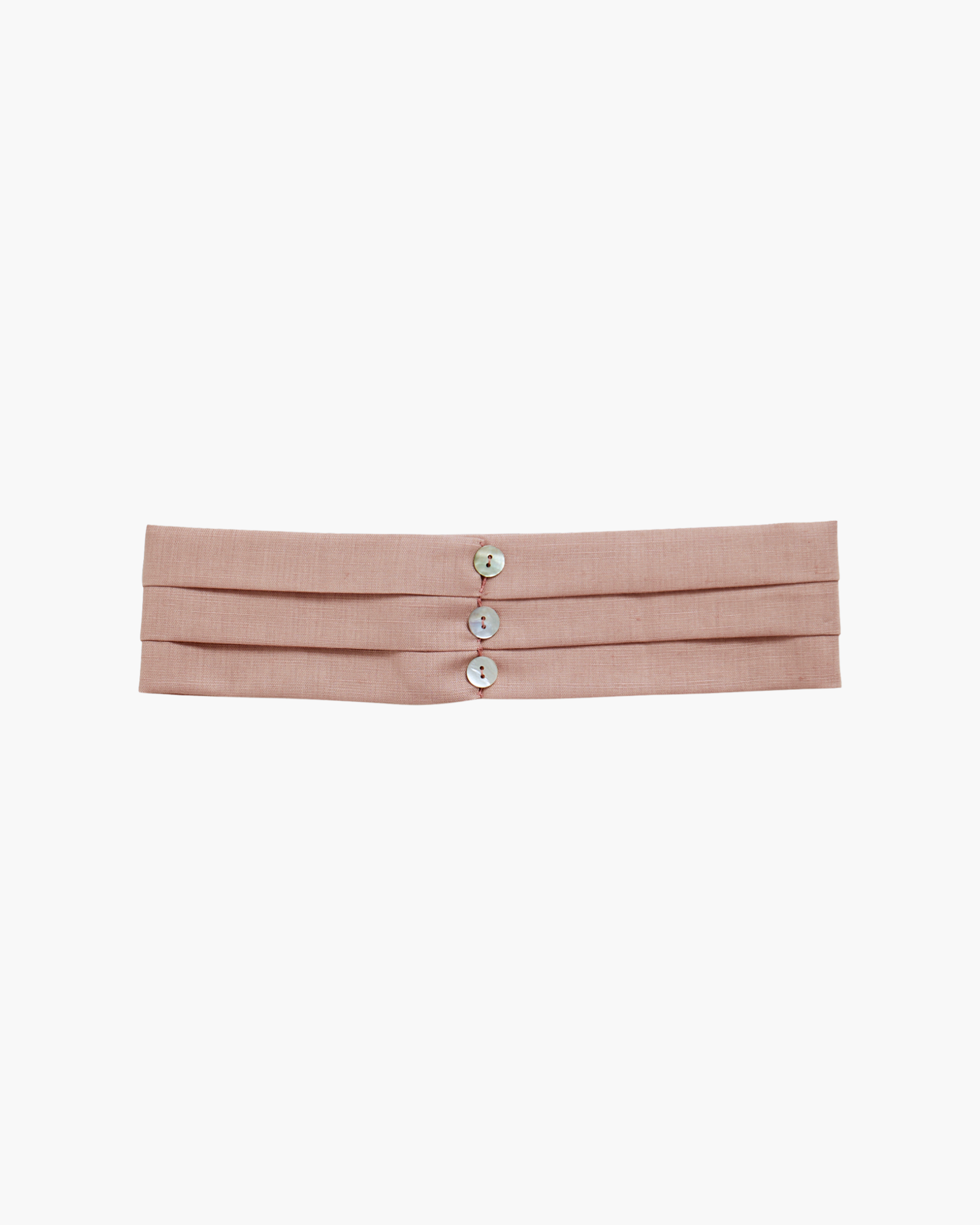 Linen Cummerbund Dusty Pink