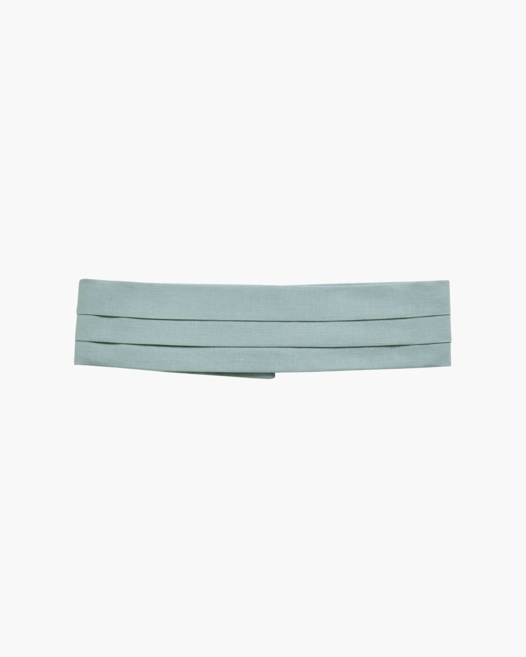 Linen Cummerbund Green