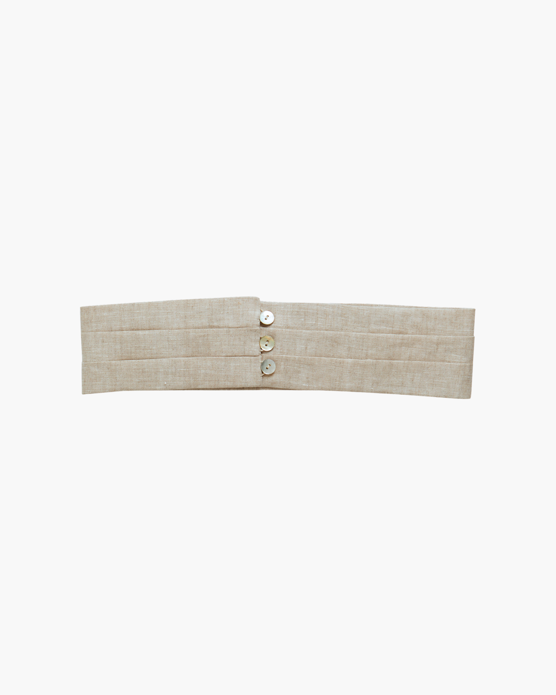 Linen Cummerbund Natural