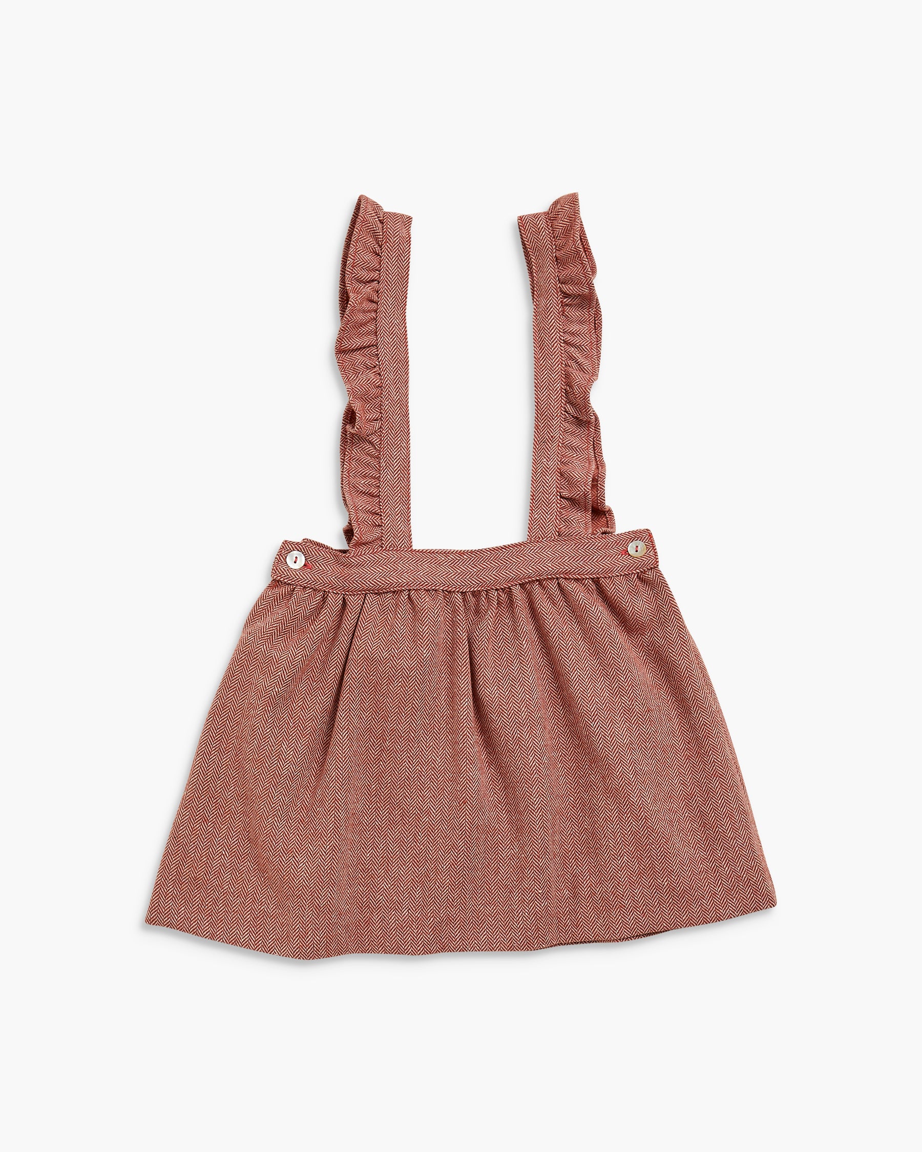 Mai Skirt Rust Herringbone