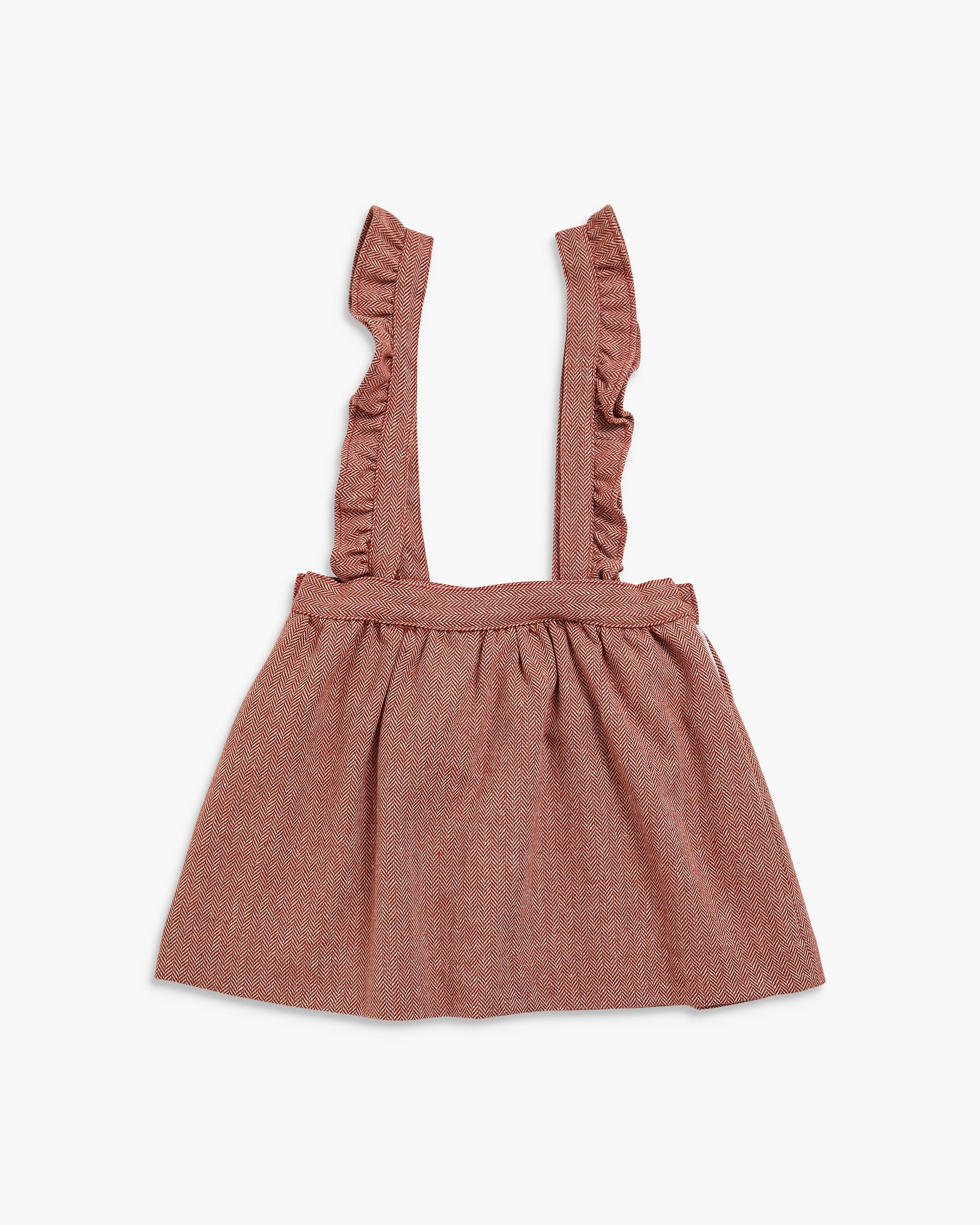 Mai Skirt Rust Herringbone