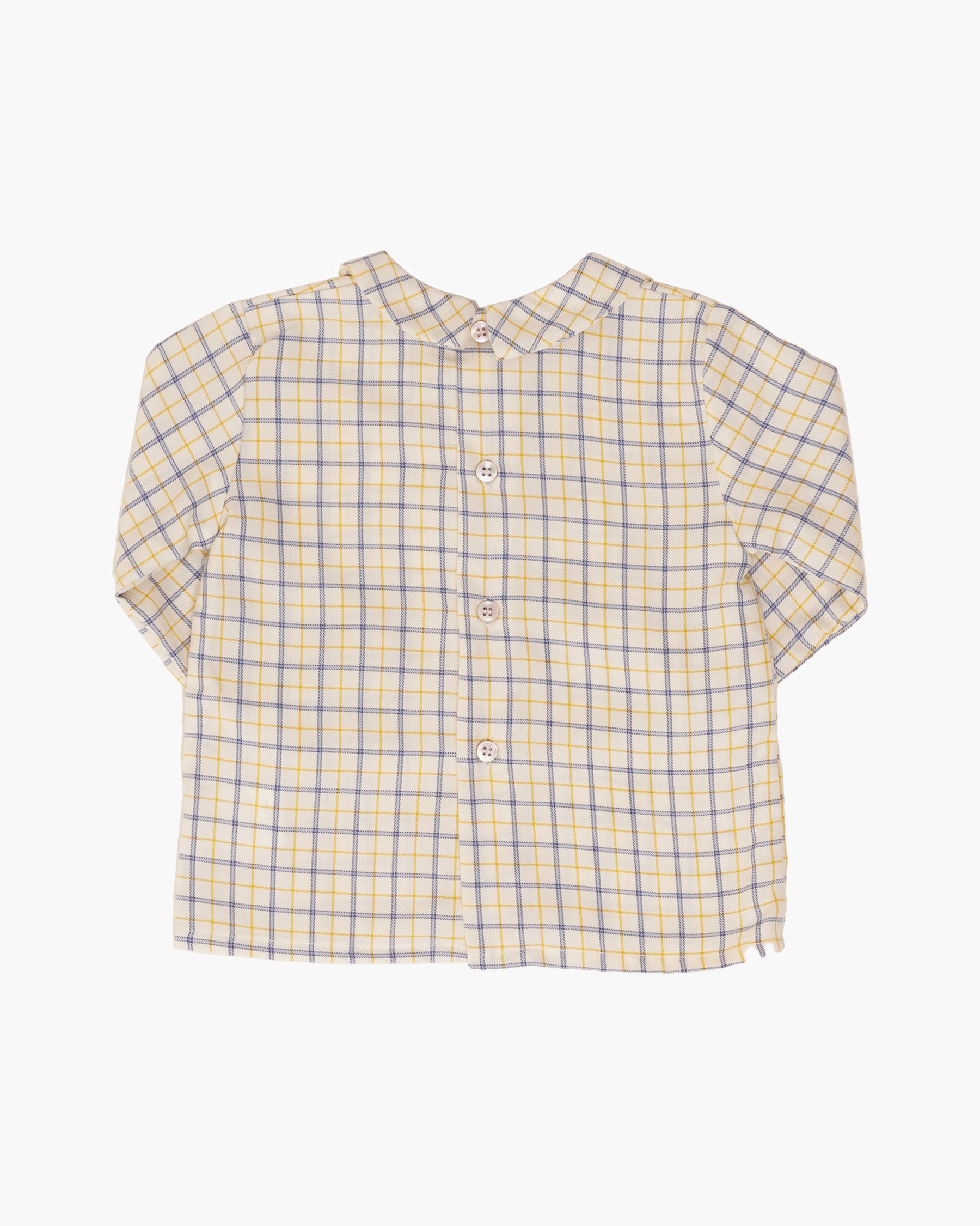 Mallard Shirt Blue/Yellow Check