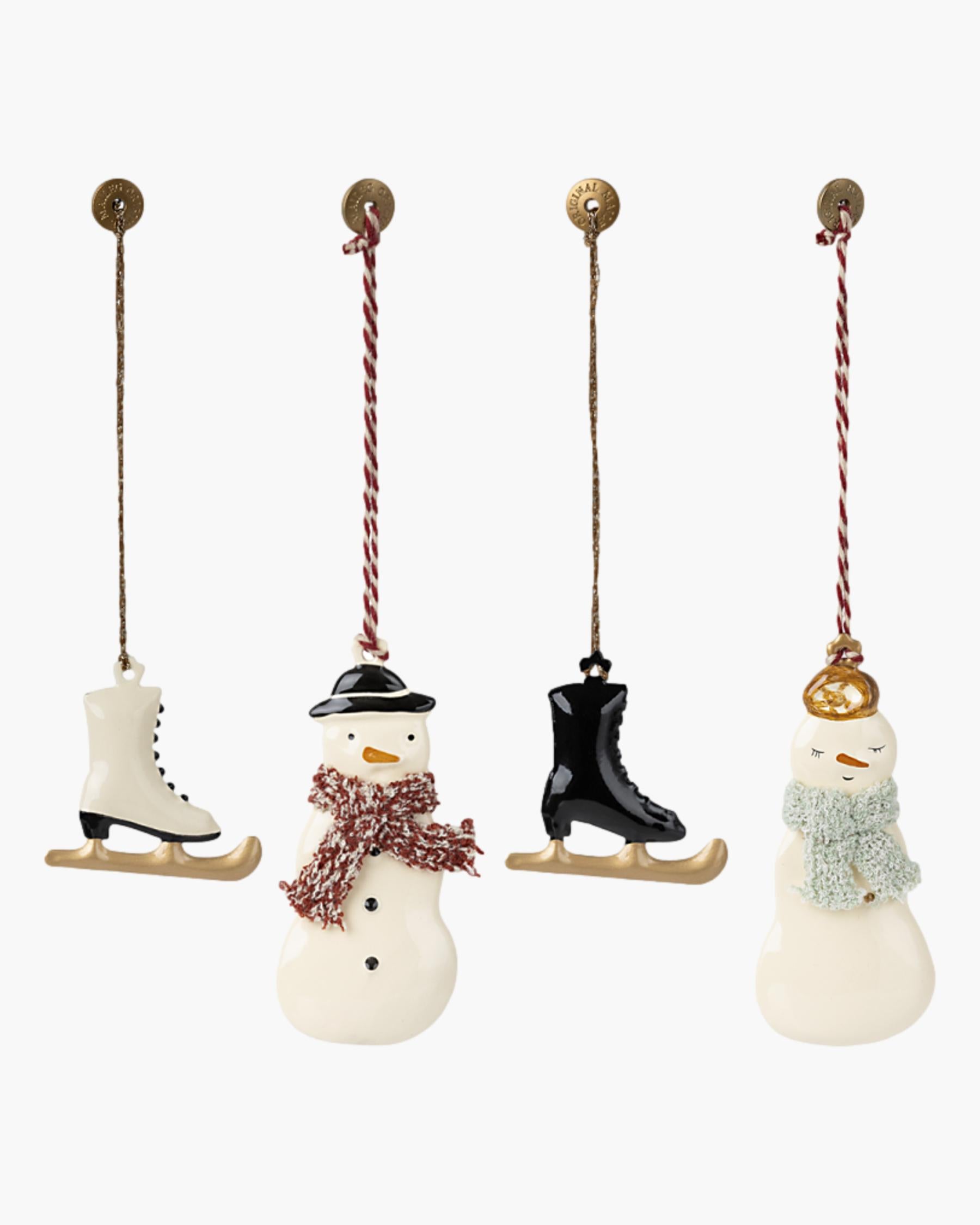 Metal Ornament Set - Winter Wonderland