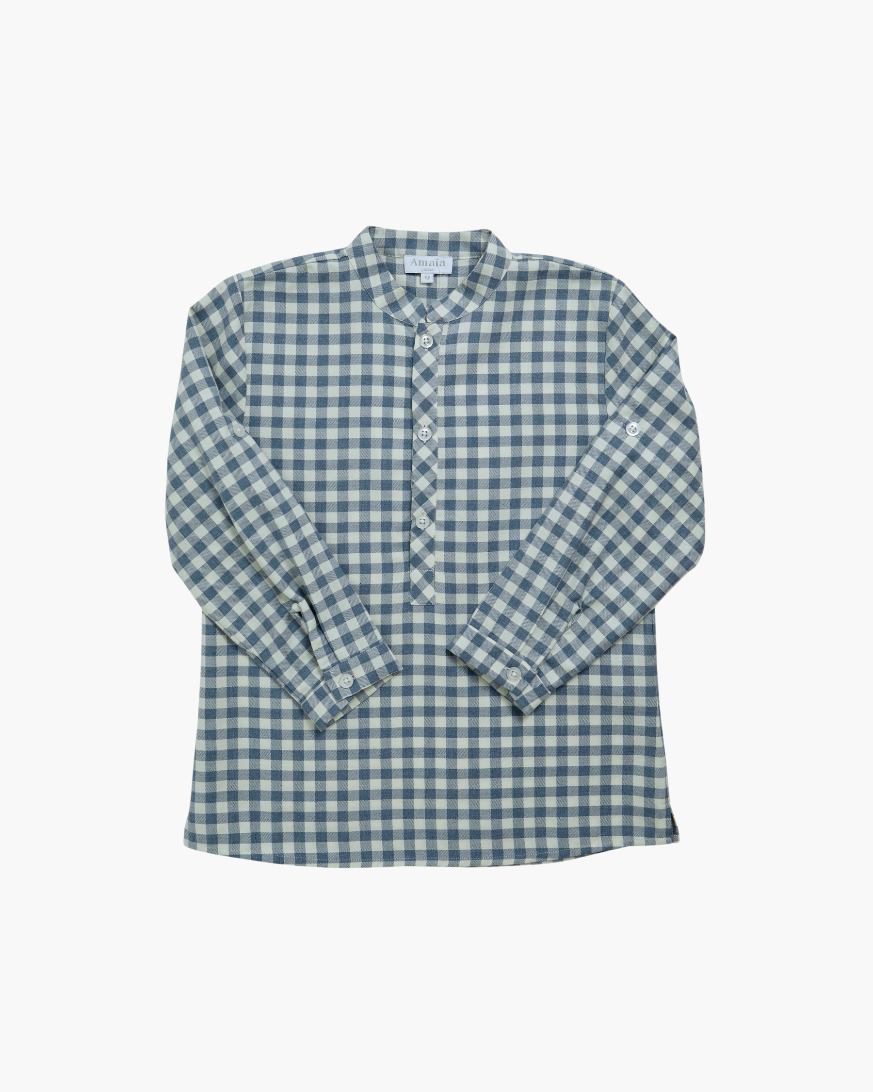 Pereprine Shirt Dusty Blue Vichy