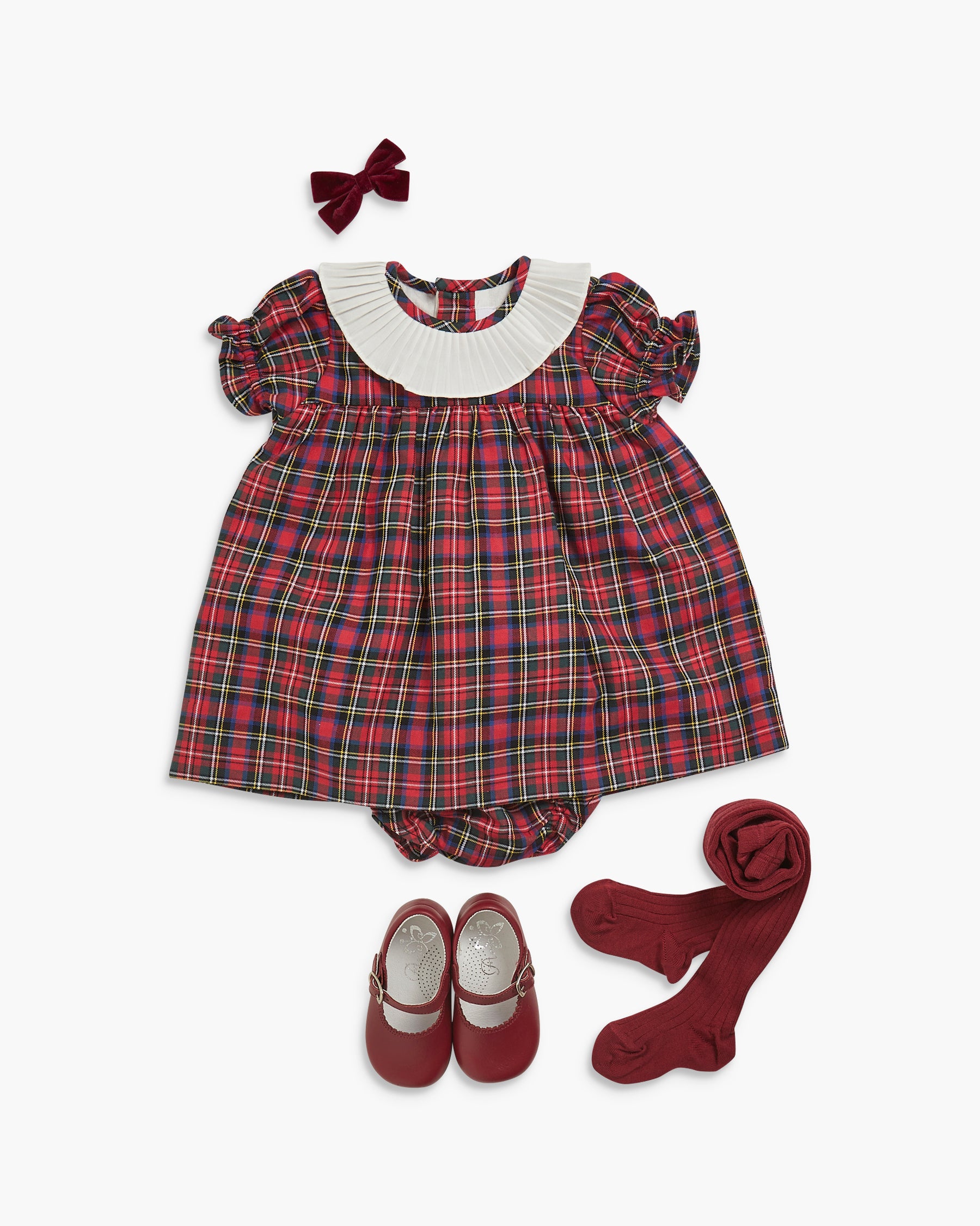 Pompabi Set Red Tartan