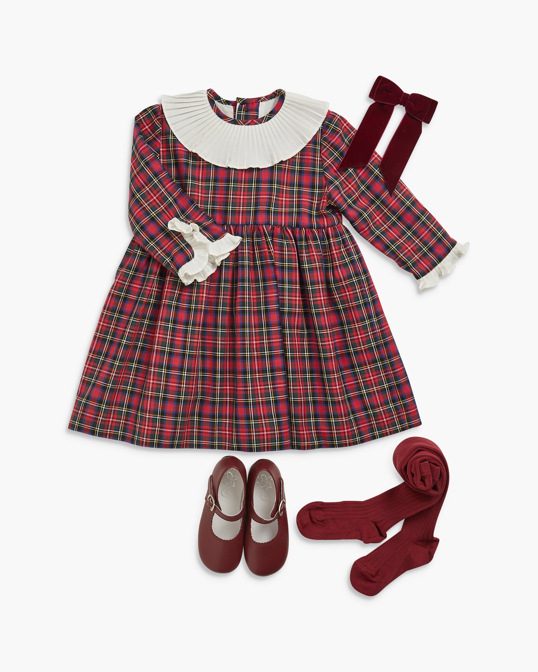 Pompadour Dress Red Tartan