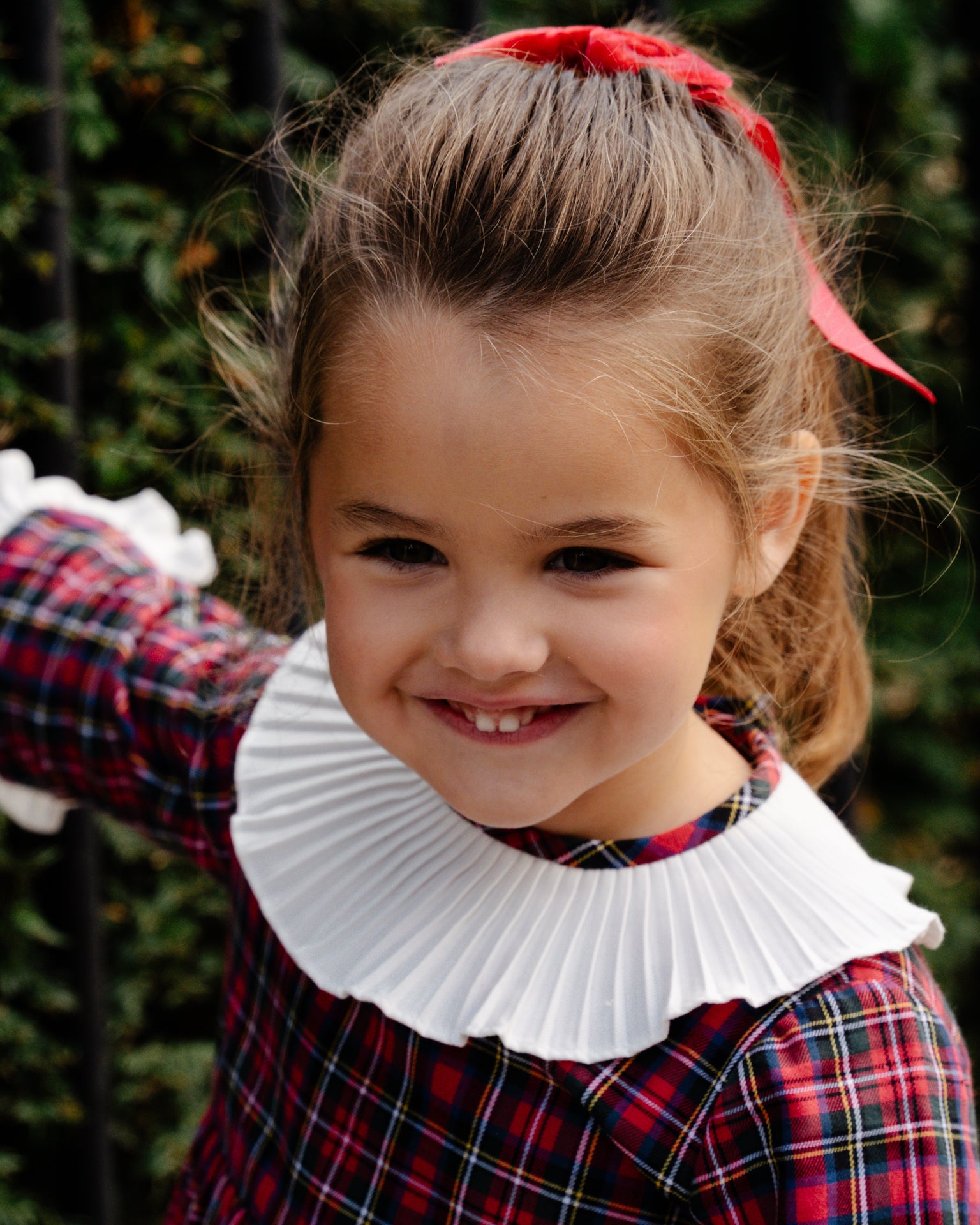 Pompadour Dress Red Tartan