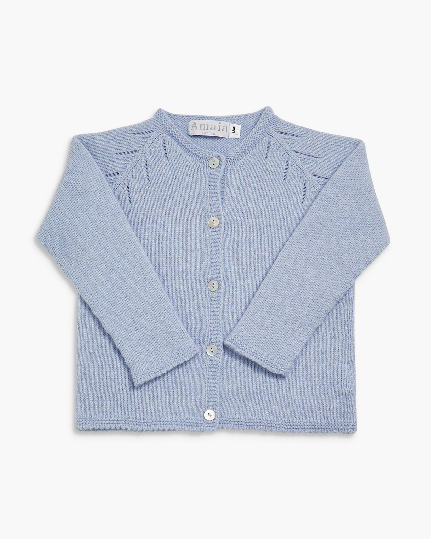 Puce Cardigan Blue