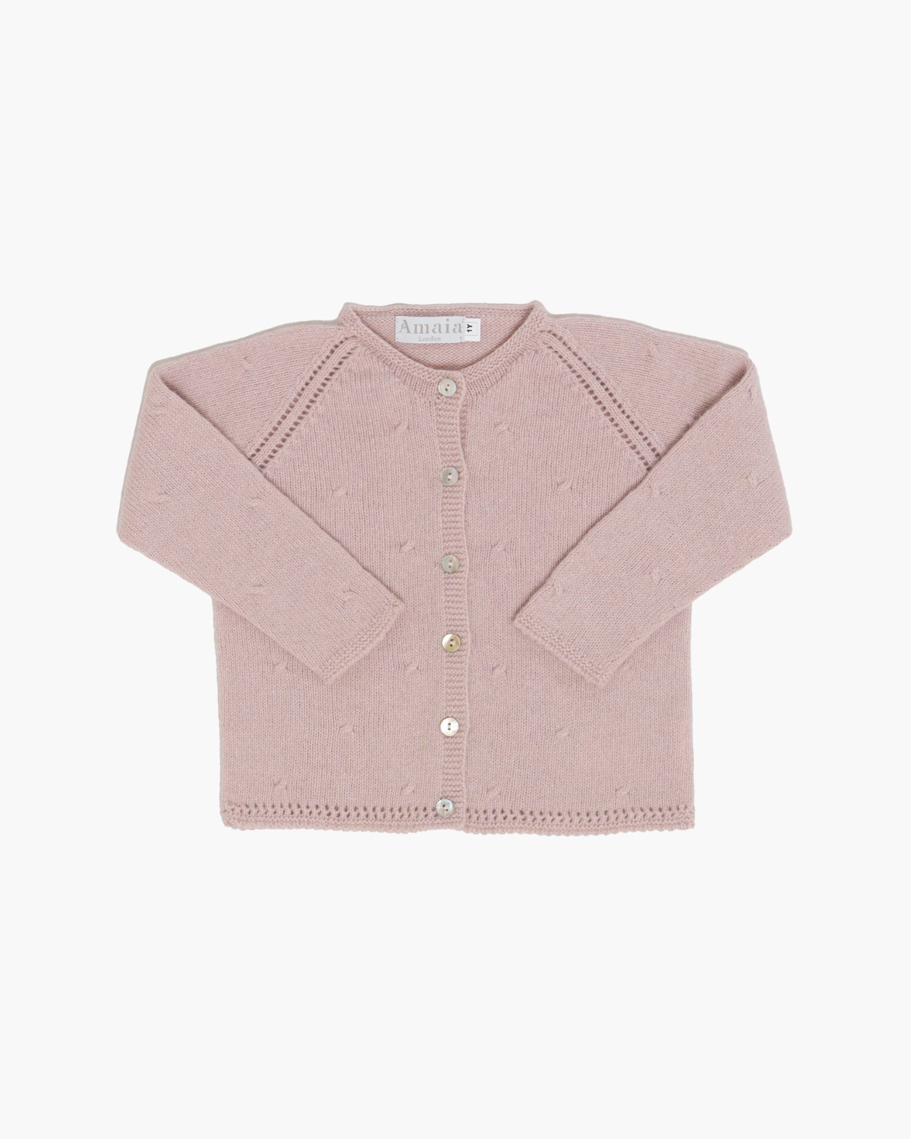 Puce Cardigan Light Pink