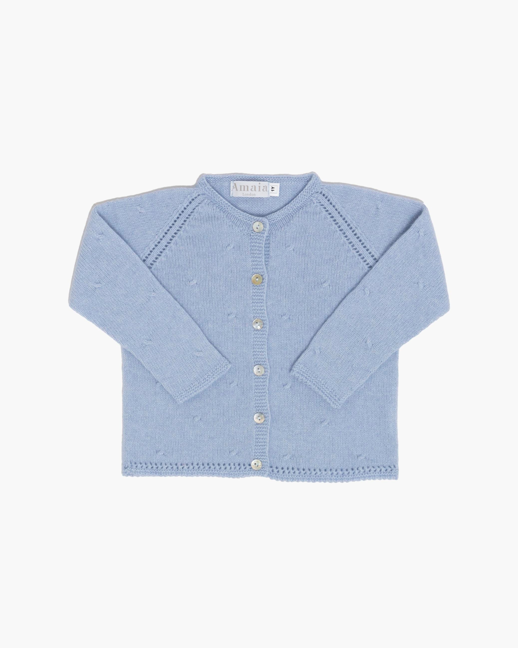 Puce Cardigan Light Blue