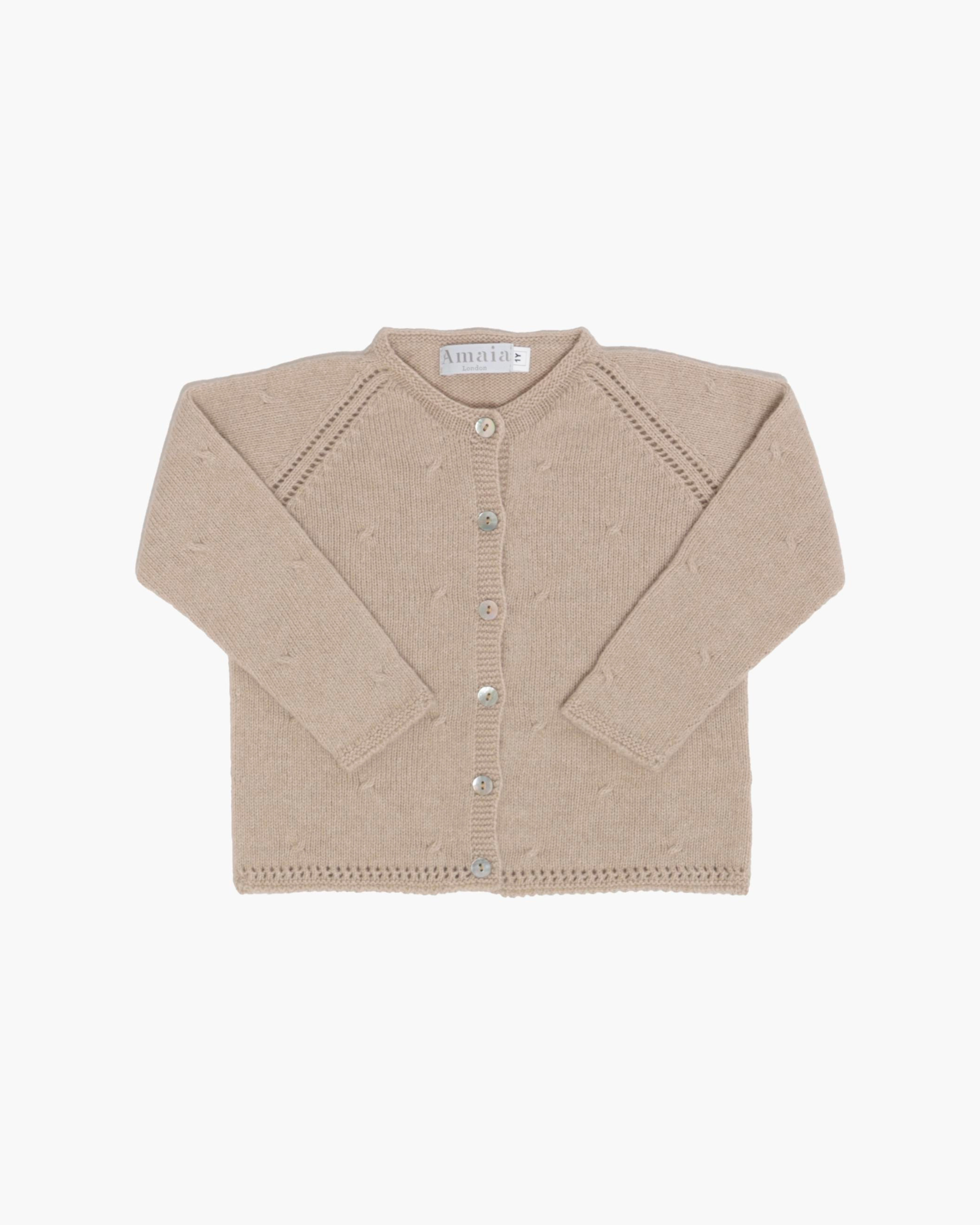 Puce Cardigan Sand