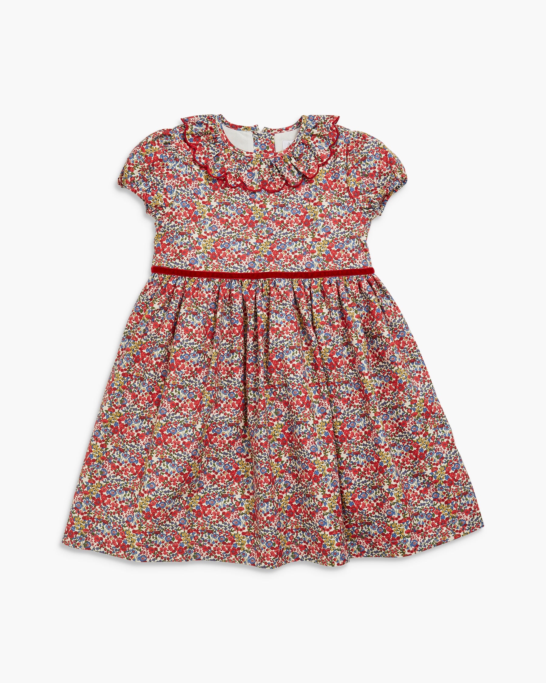 Raisin Scalloped Dress Multico Floral