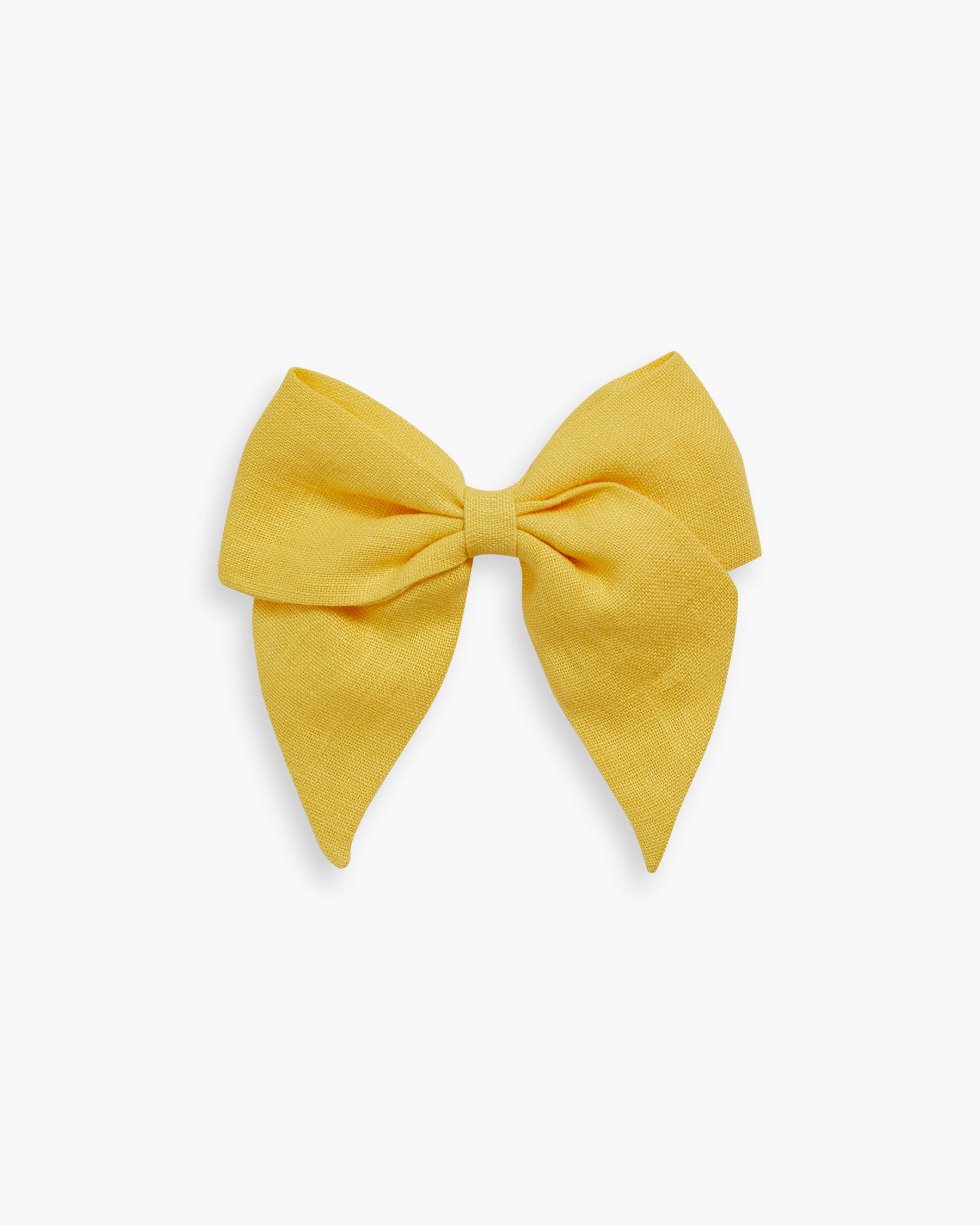 Linen Sailor Bow Sunny Yellow