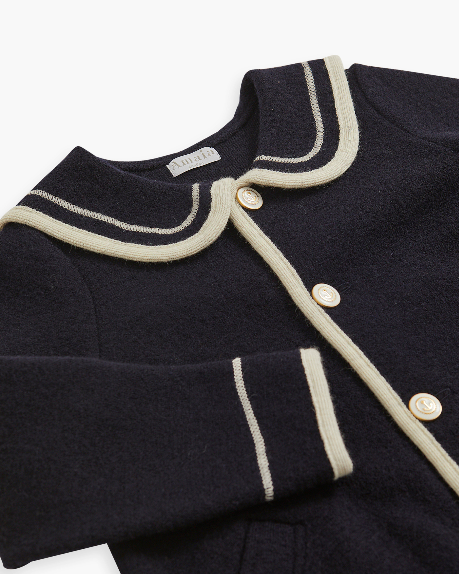 Sailor Style Coat Navy