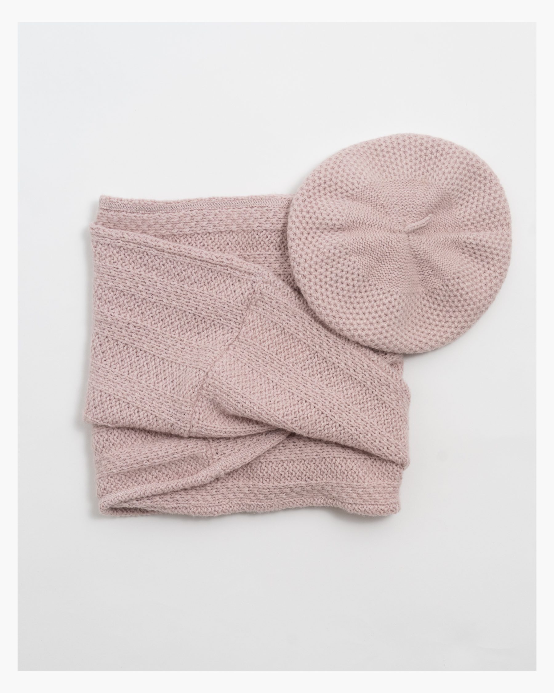 Knitted Beret Pink