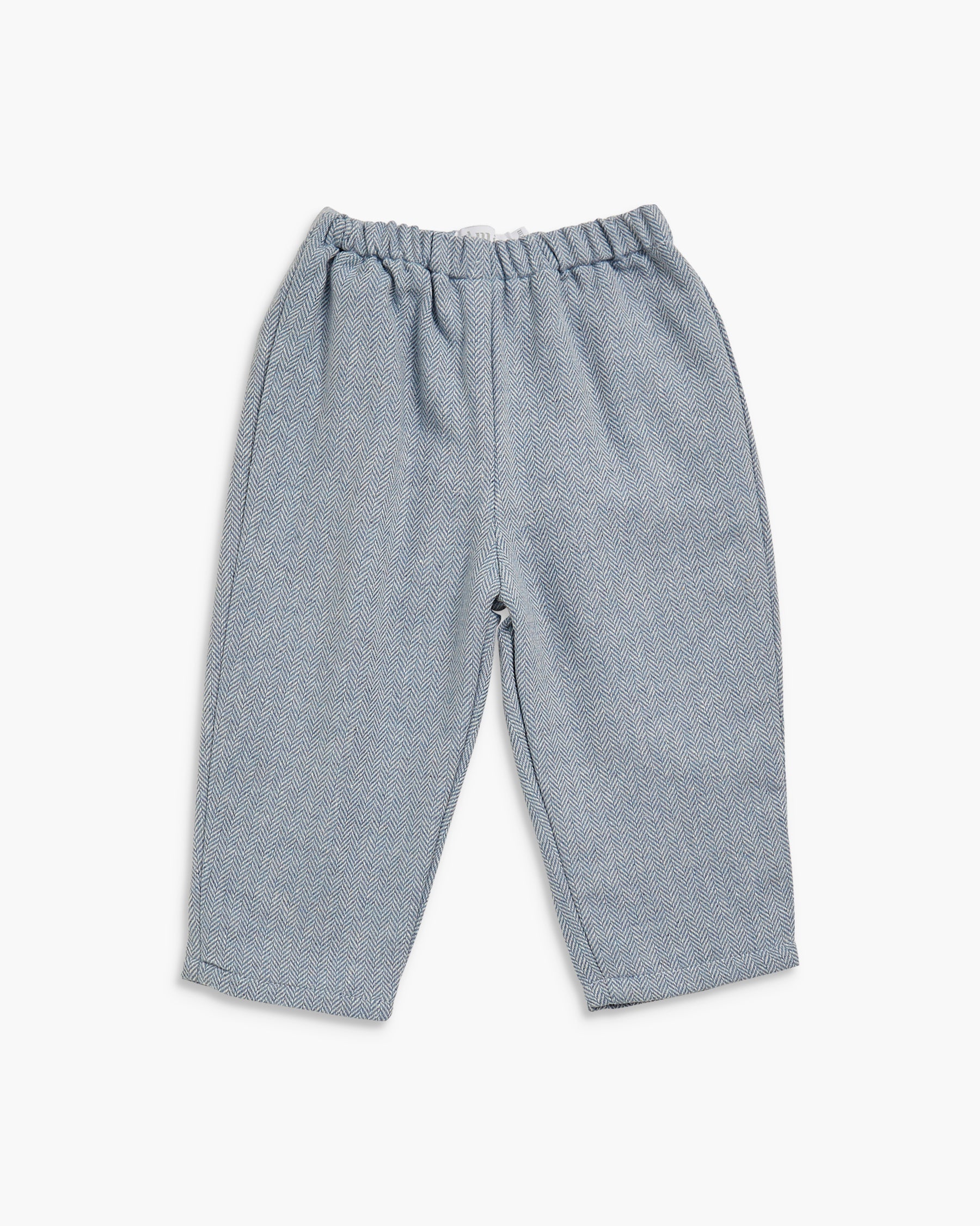 Tito Pants Blue Herringbone