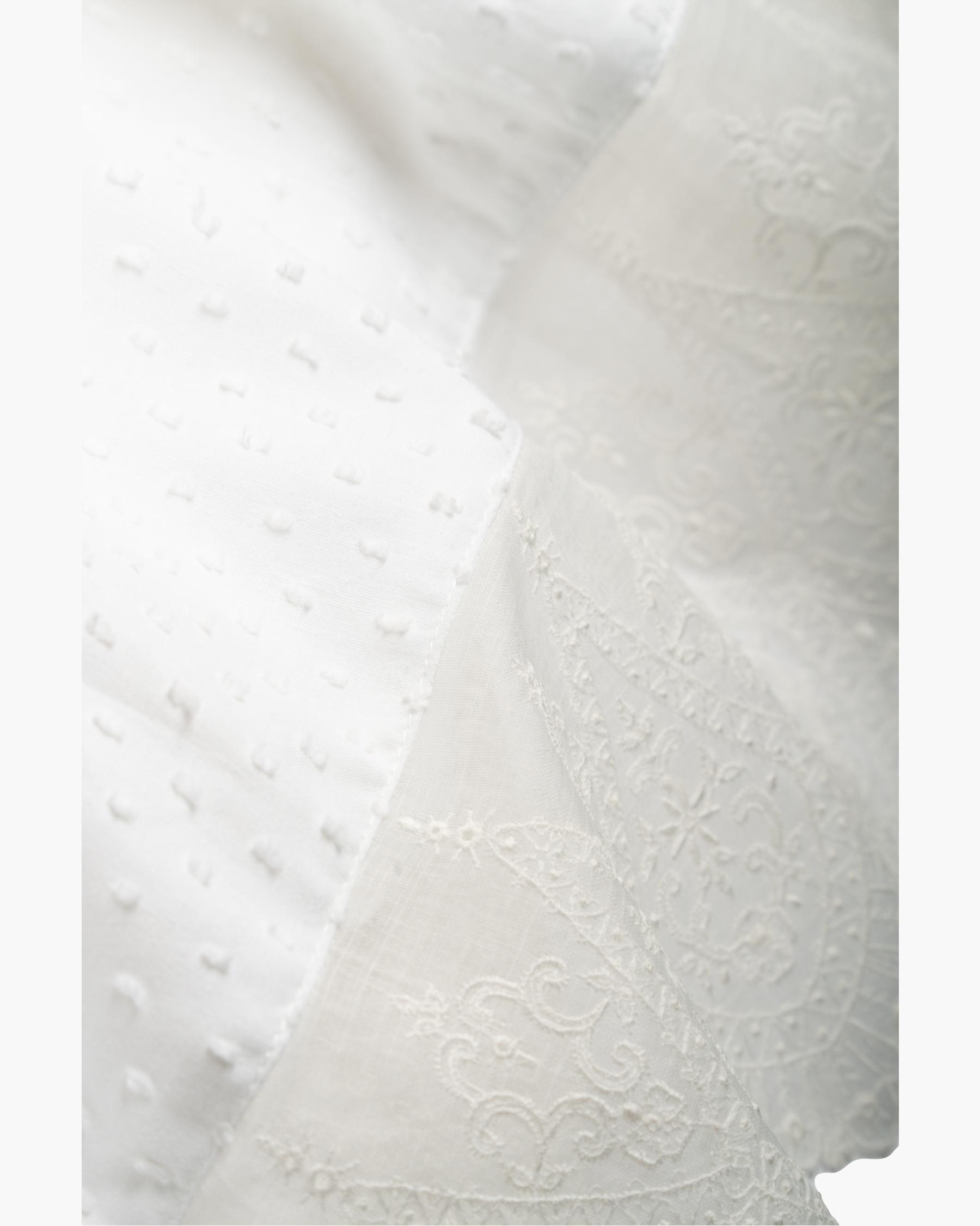 Traditional Christening Gown With Lace Collar