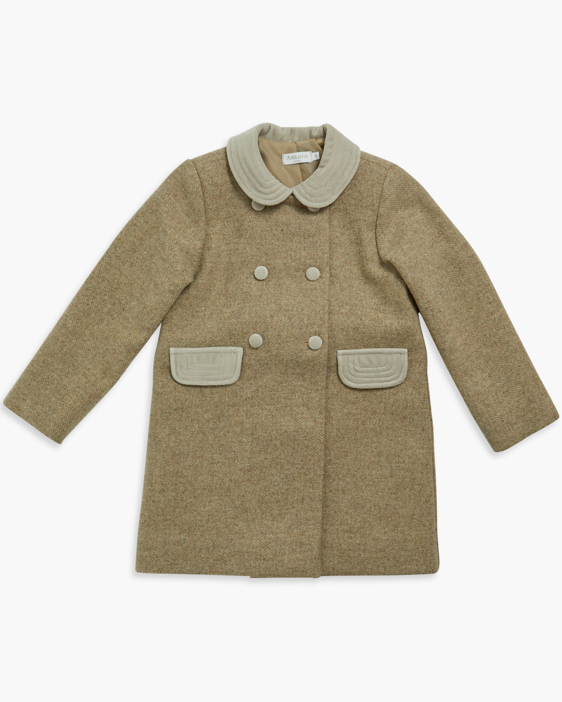 Tweed Classic Coat Sand