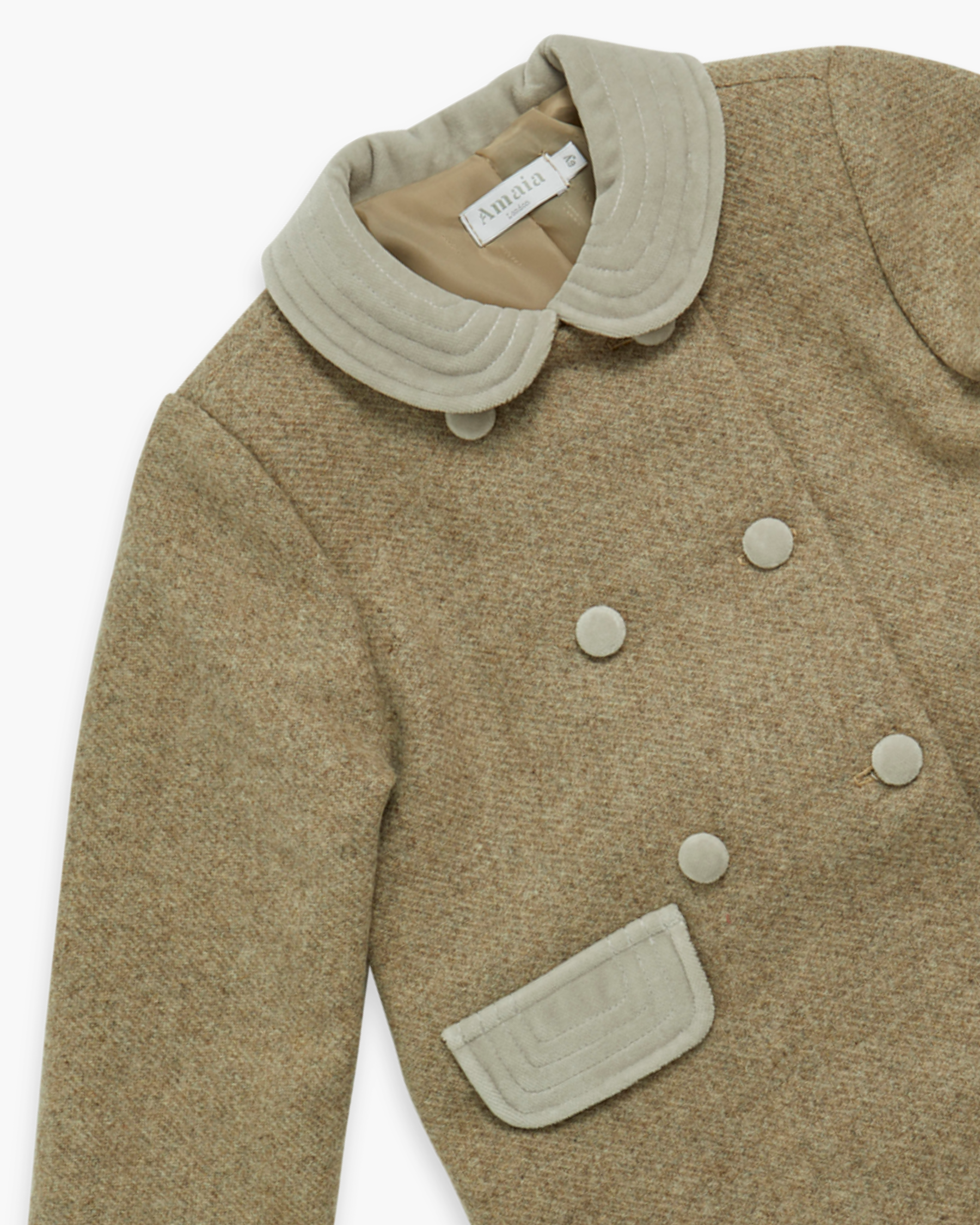 Tweed Classic Coat Sand