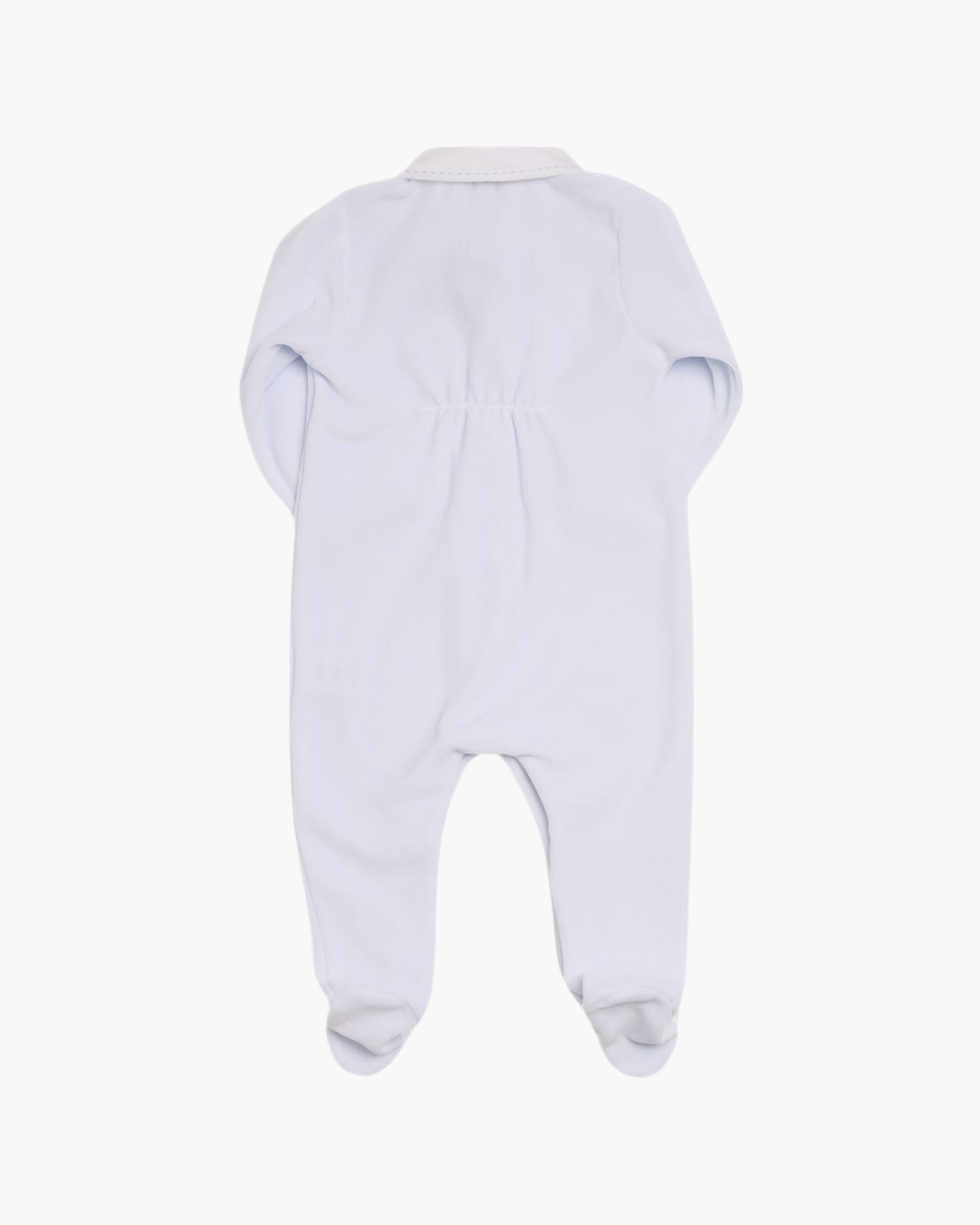 Velours Babygrow Light Blue