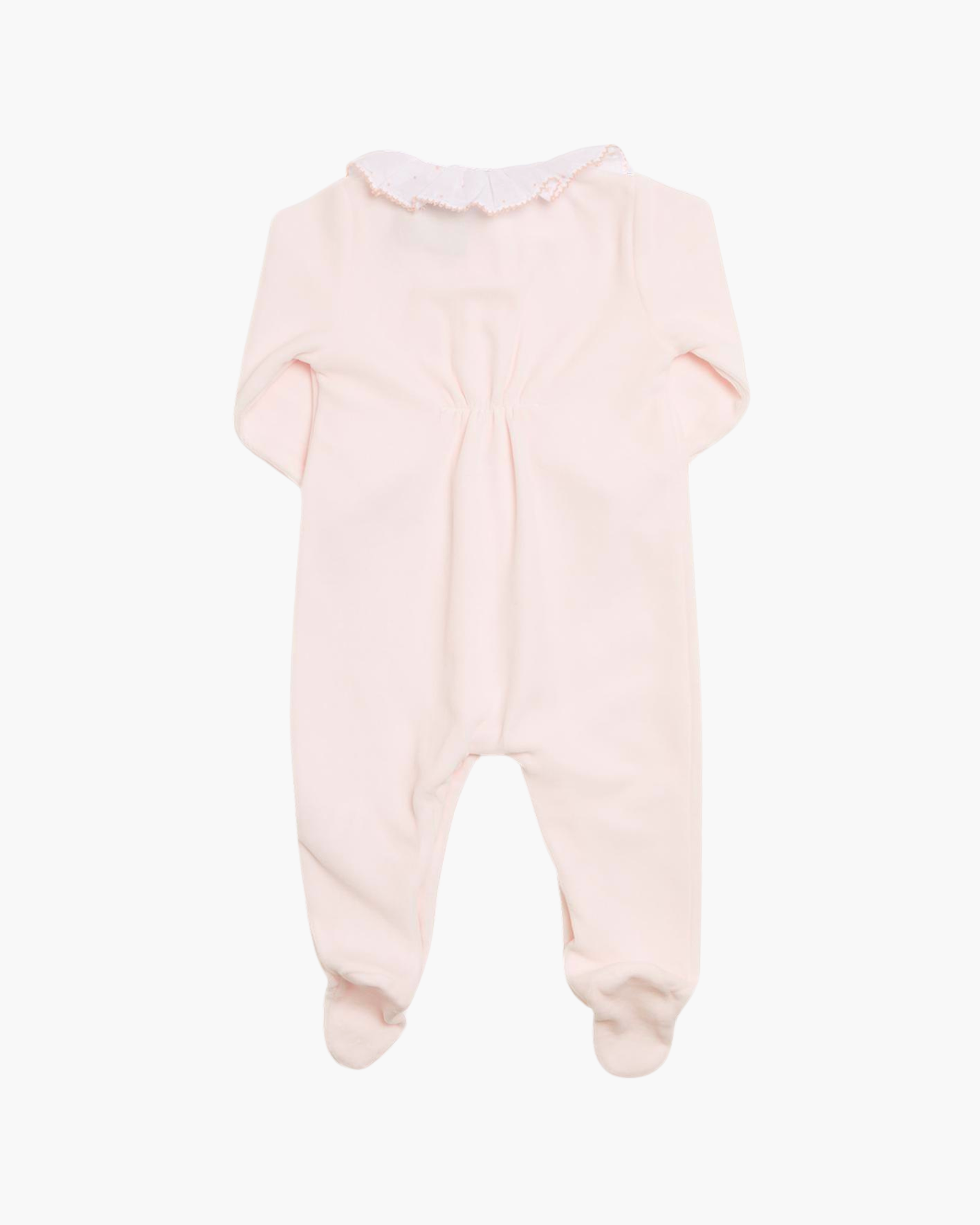 Velours Babygrow Light Pink