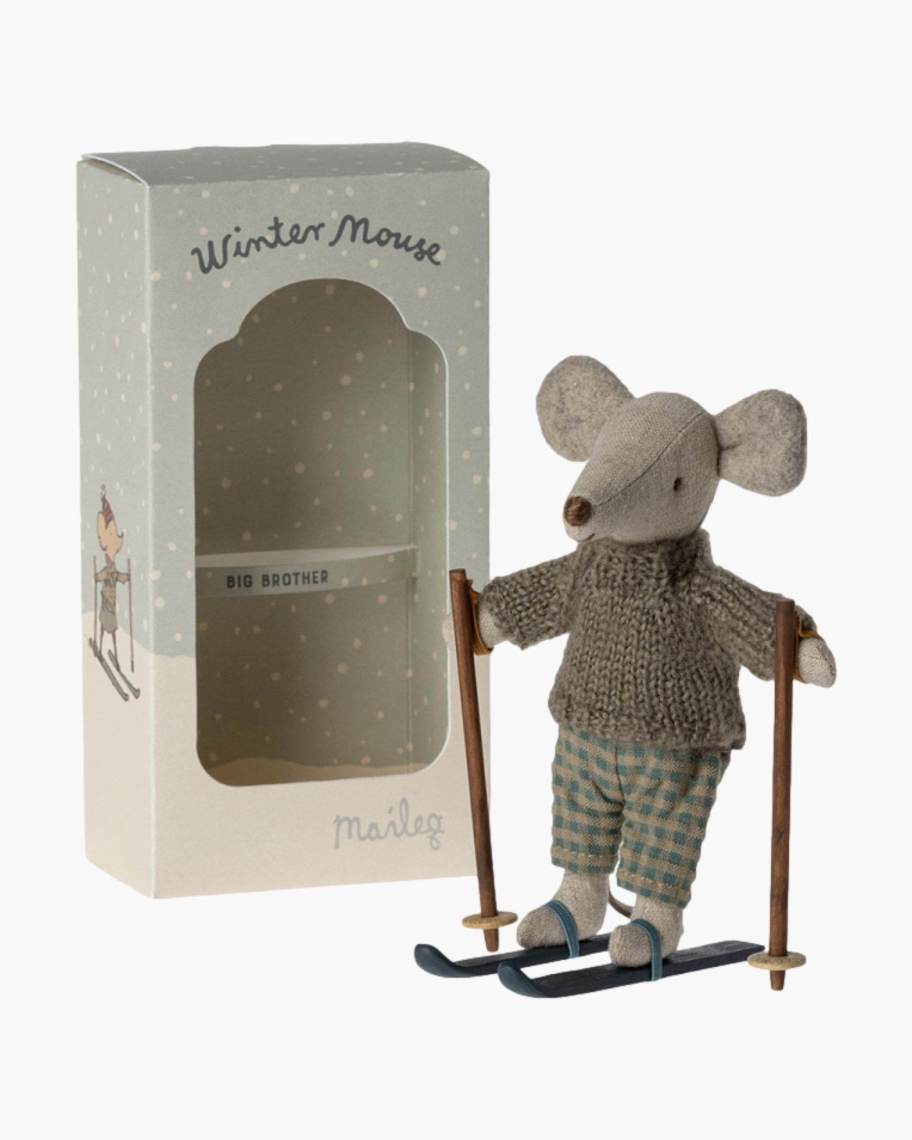 Winter Mouse With Ski Set, Big Brother