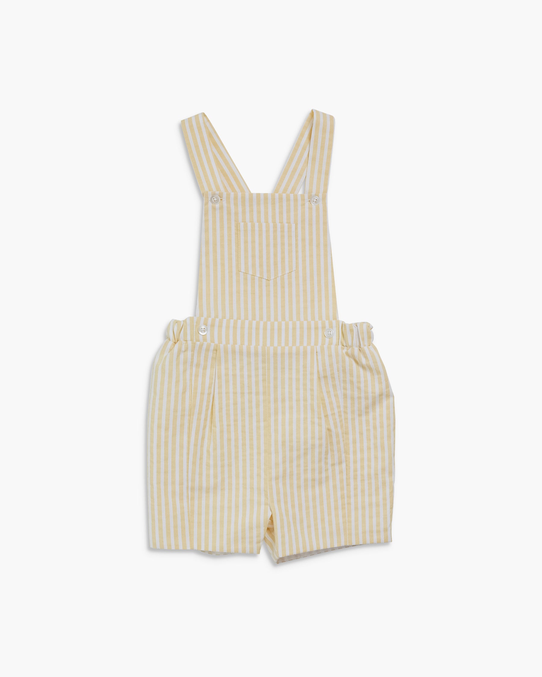 Albert Dungaree Yellow Stripe Seersucker