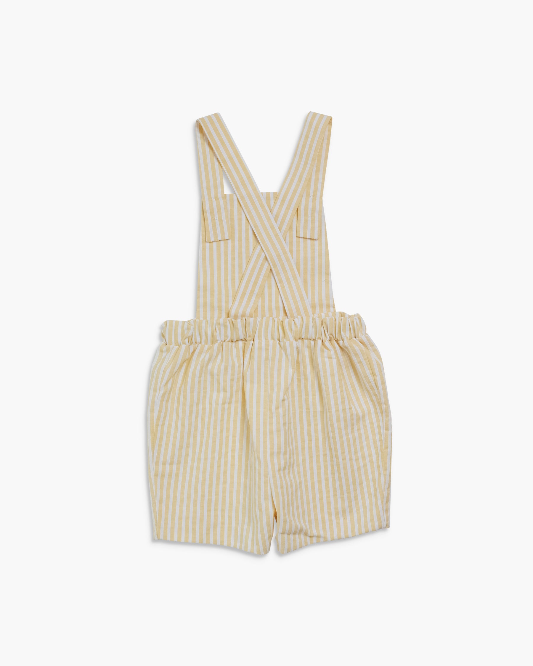 Albert Dungaree Yellow Stripe Seersucker