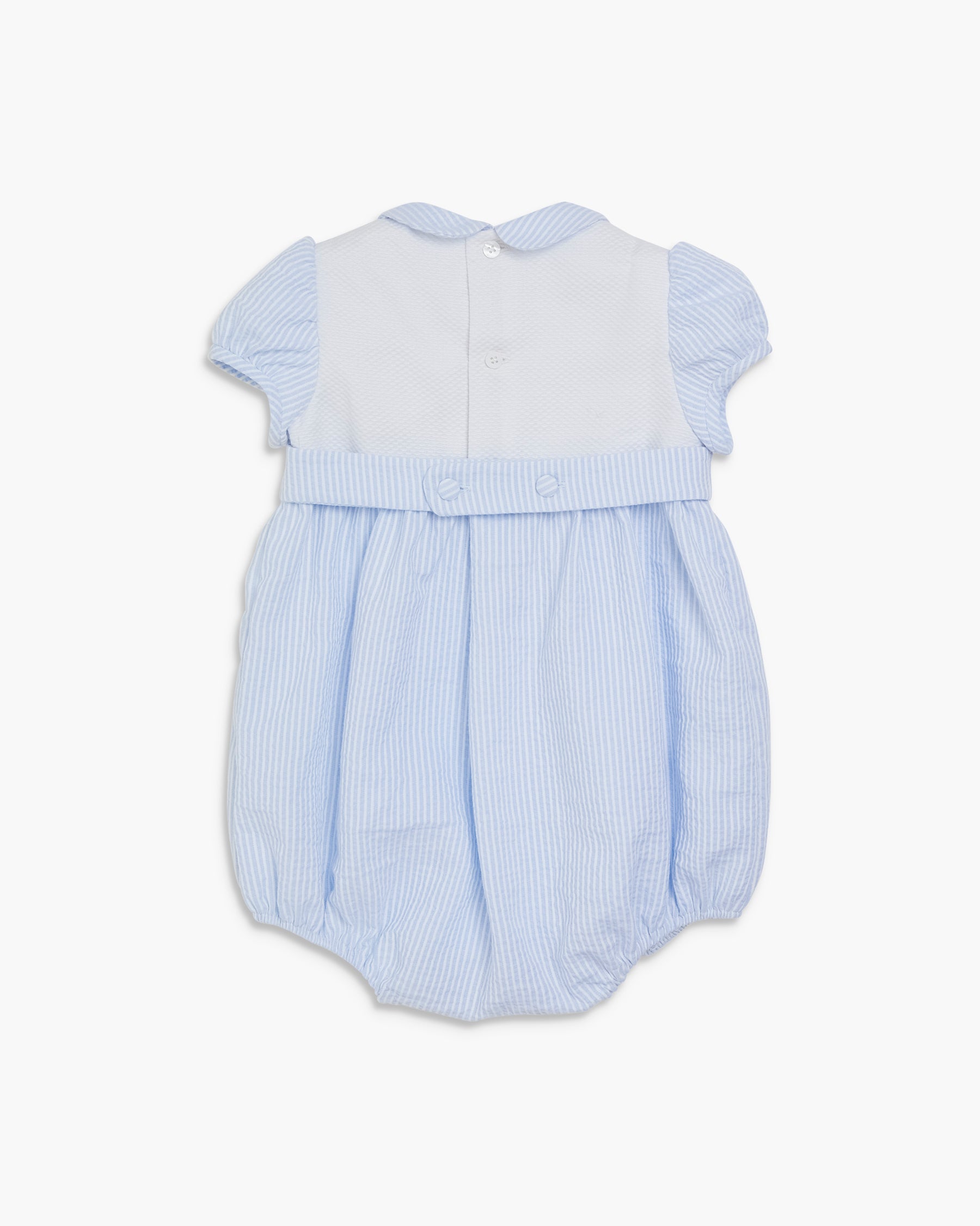 Alex Romper Dusty Blue Pique