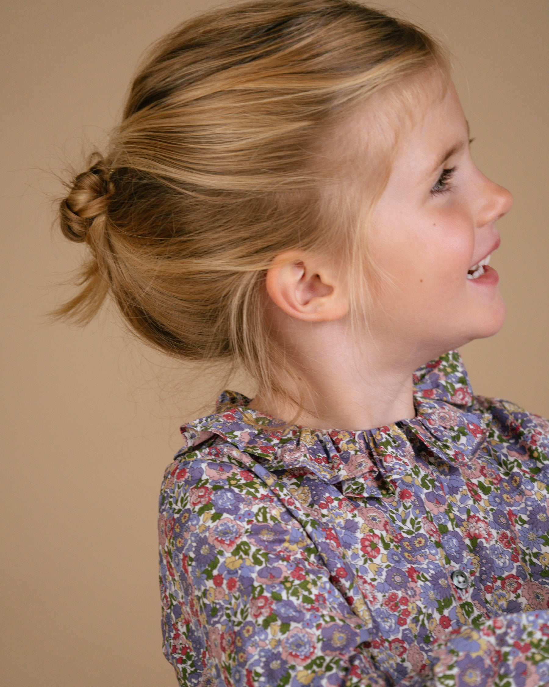 Amelia Blouse Green/Pink Liberty