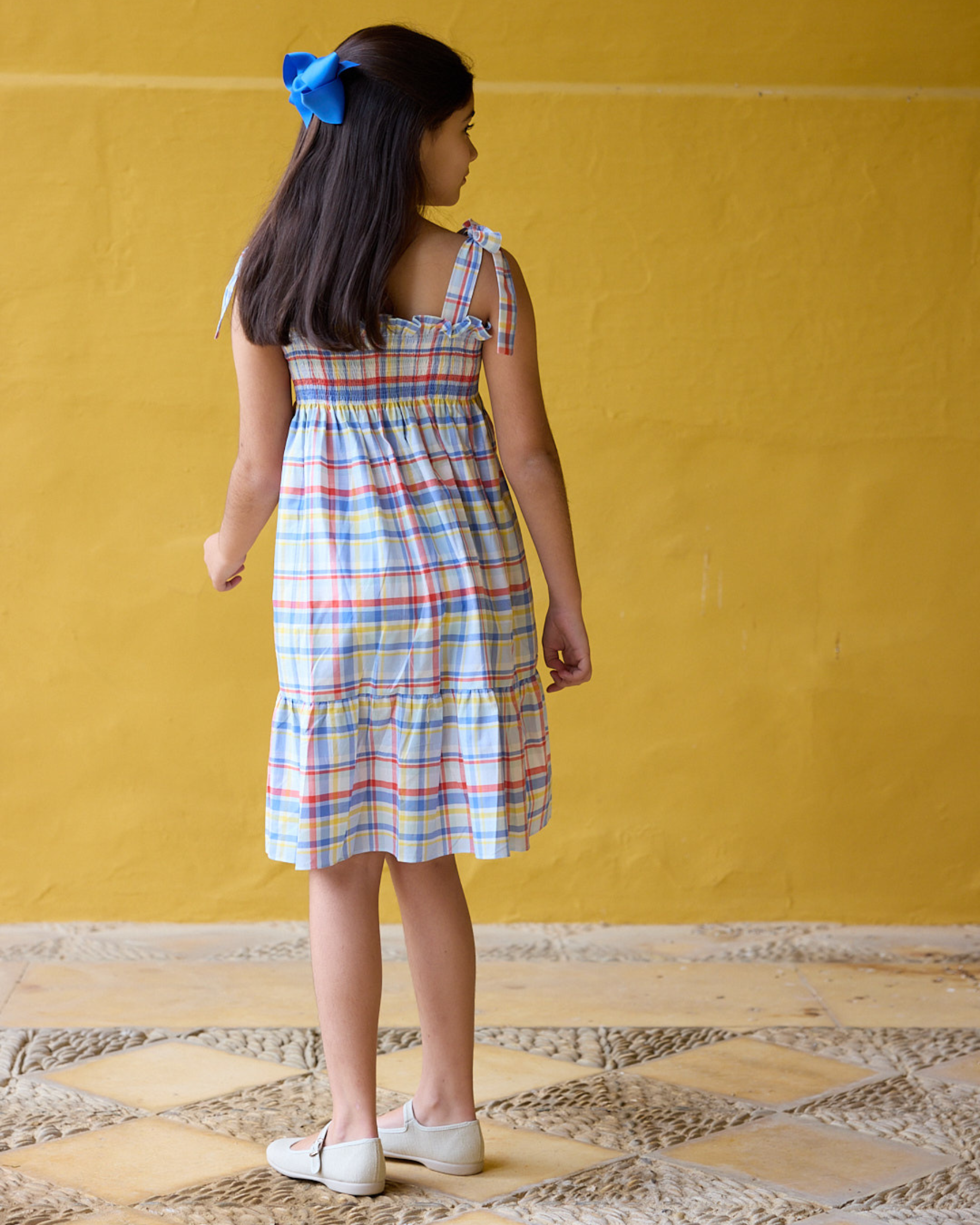 Lily Dress Multico Madras Check