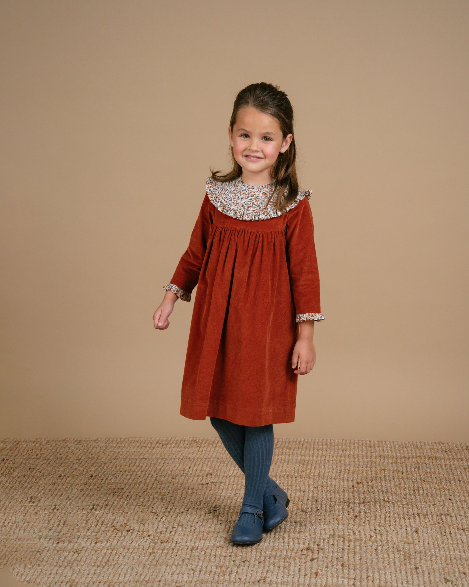 Colombe Dress Orange Babycord