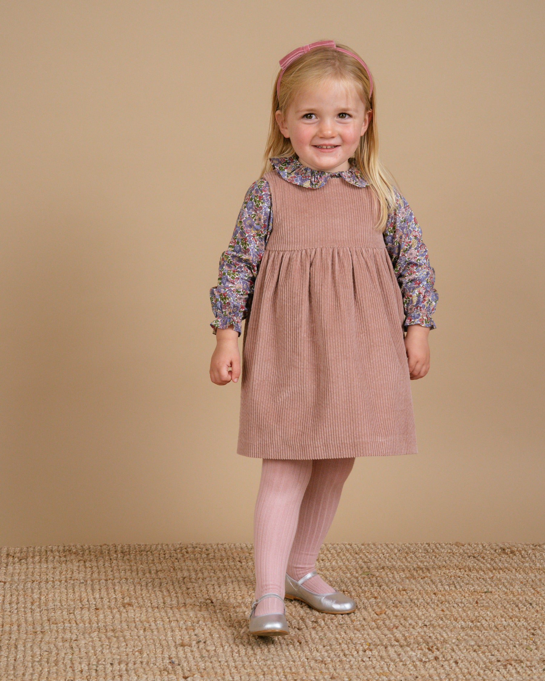 Pichi Dress Dusty Pink Corduroy