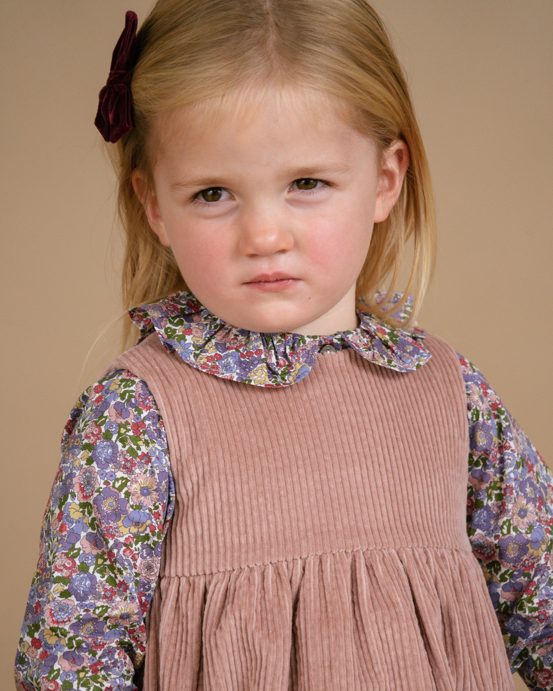Pichi Dress Dusty Pink Corduroy