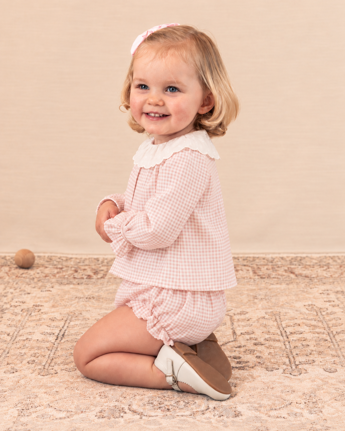 Elodie Set Pink Vichy Twill
