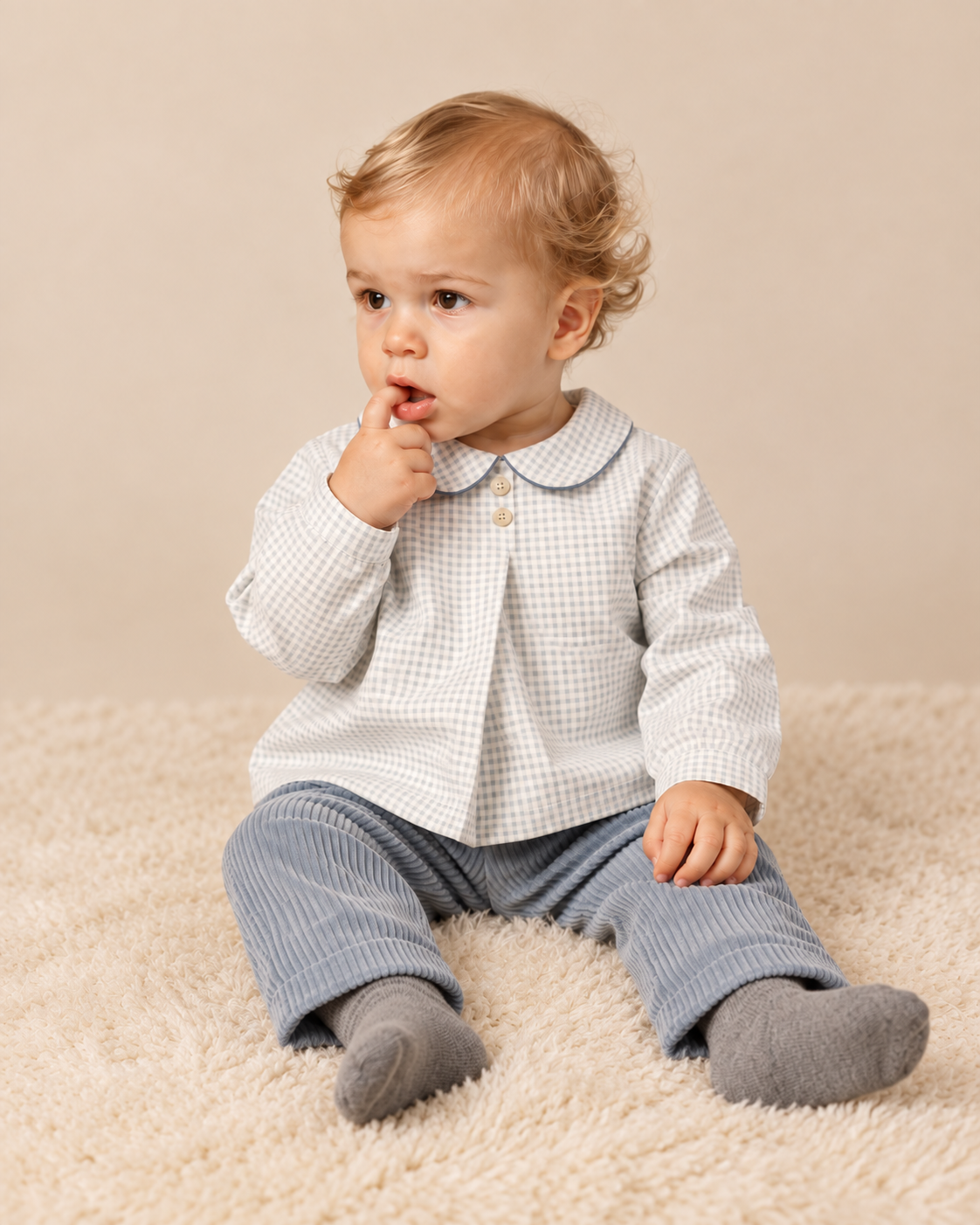 Tito Pants Dusty Blue Corduroy