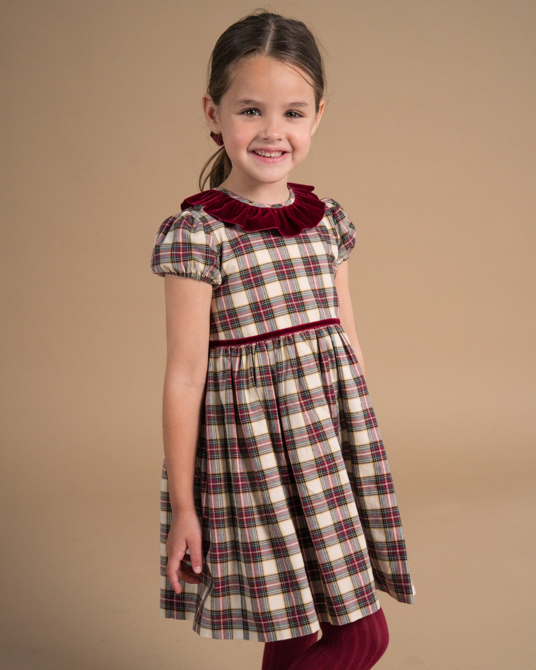 Raisin Dress Tartan Check