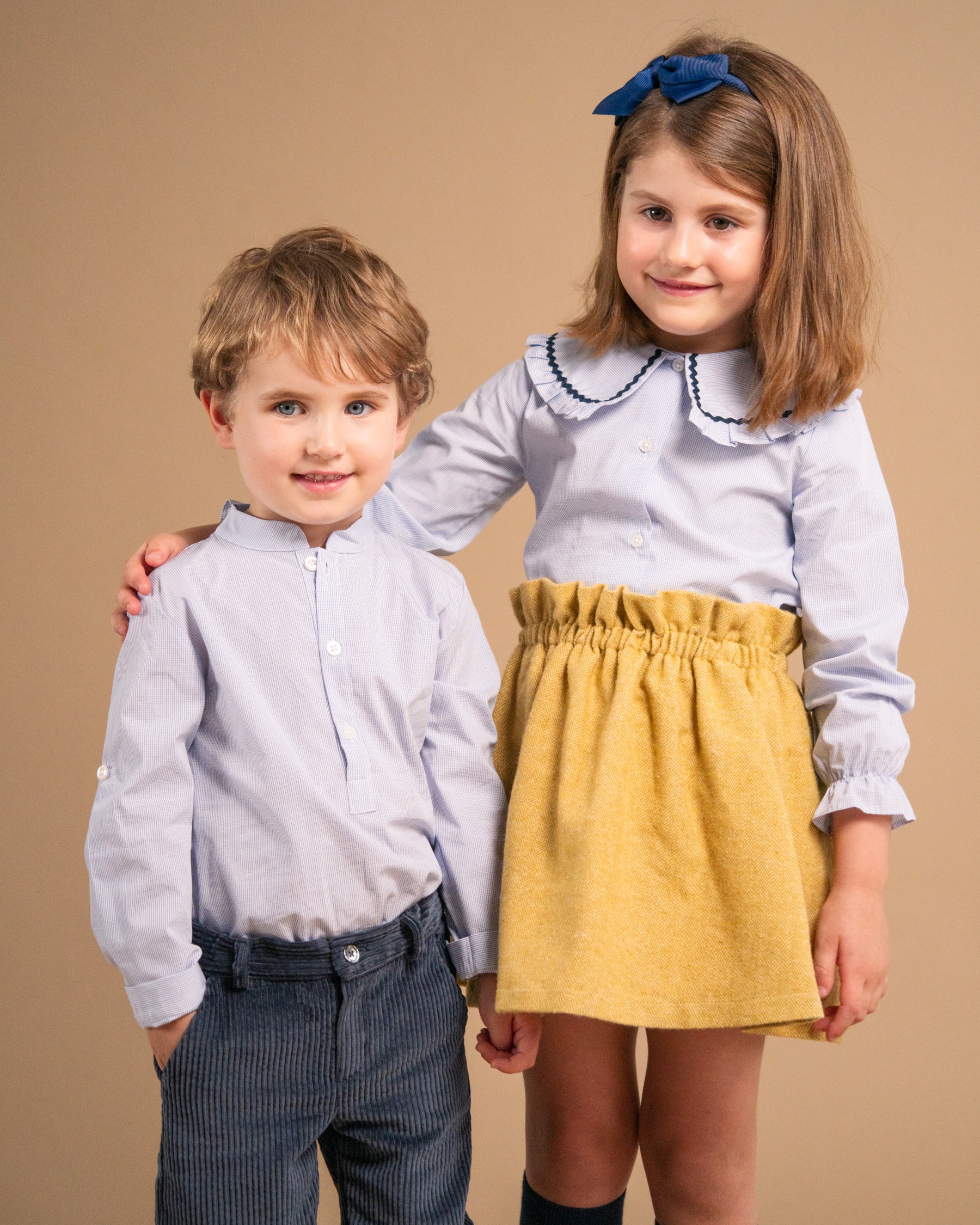 Pereprine Shirt Navy Minicheck