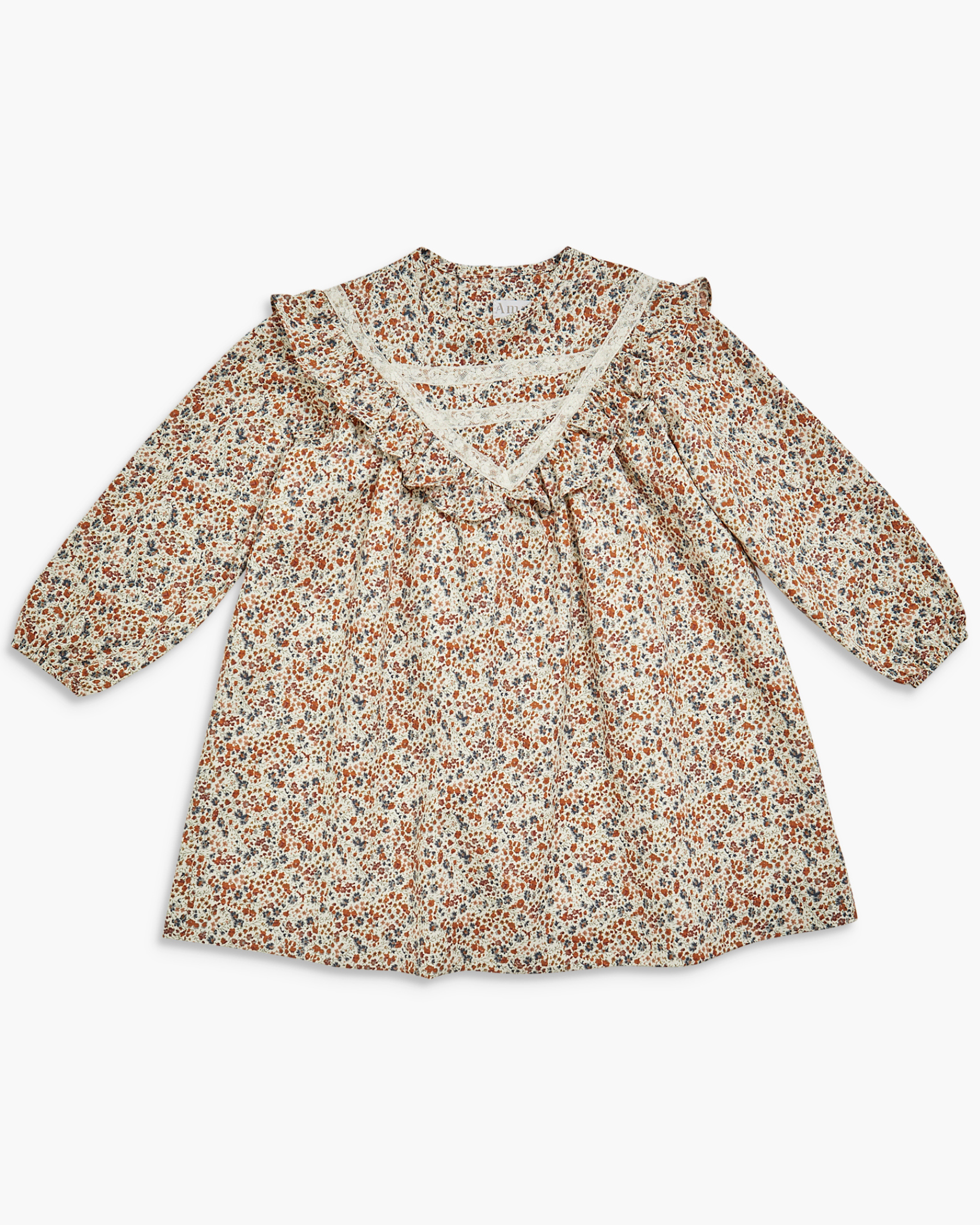 Avie Dress Brown/Blue Liberty