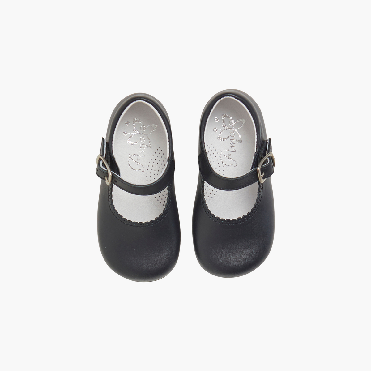 Classic Luxury Navy Baby Girls' Leather Shoes Amaia London