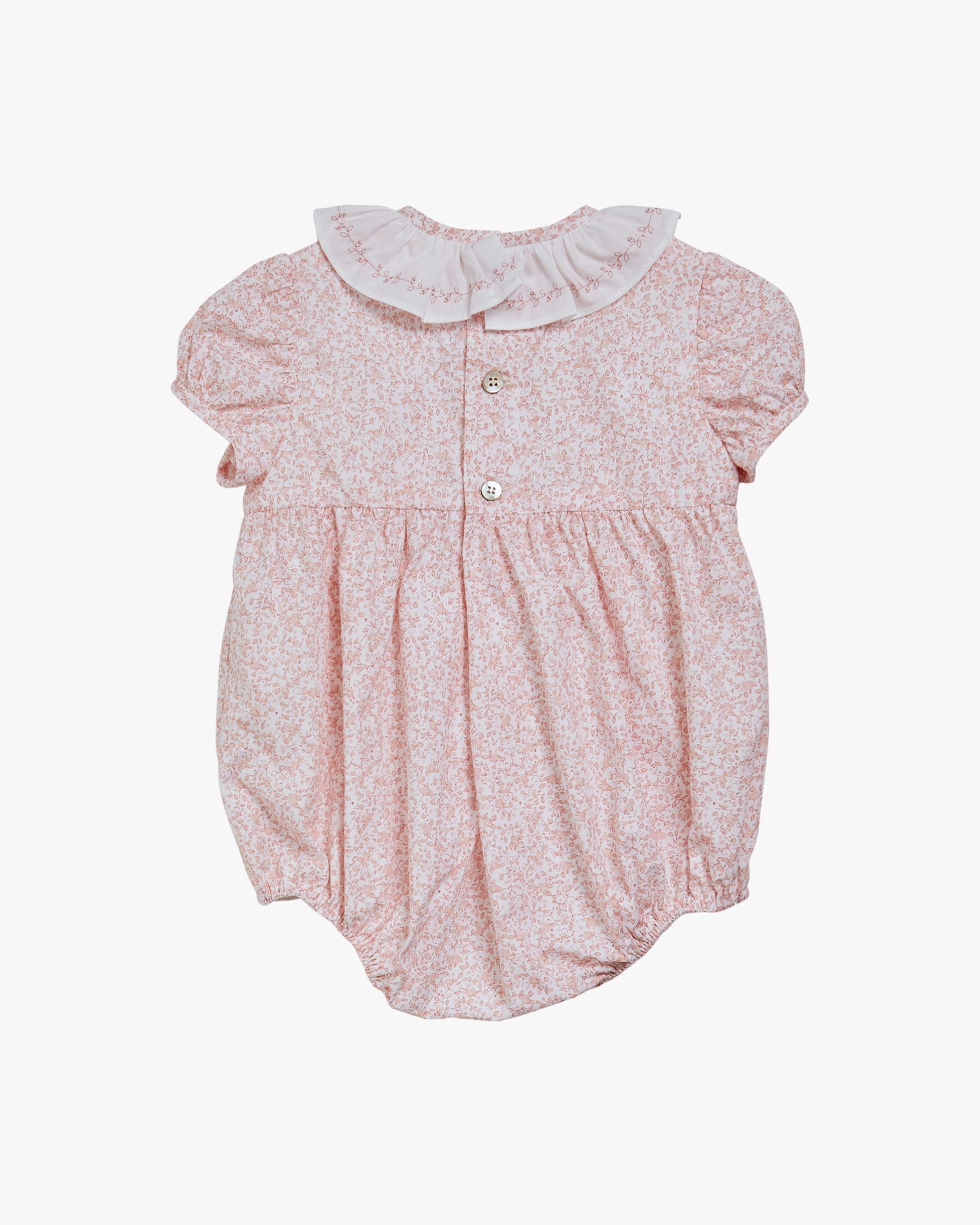Bubble Romper Pink Minifloral