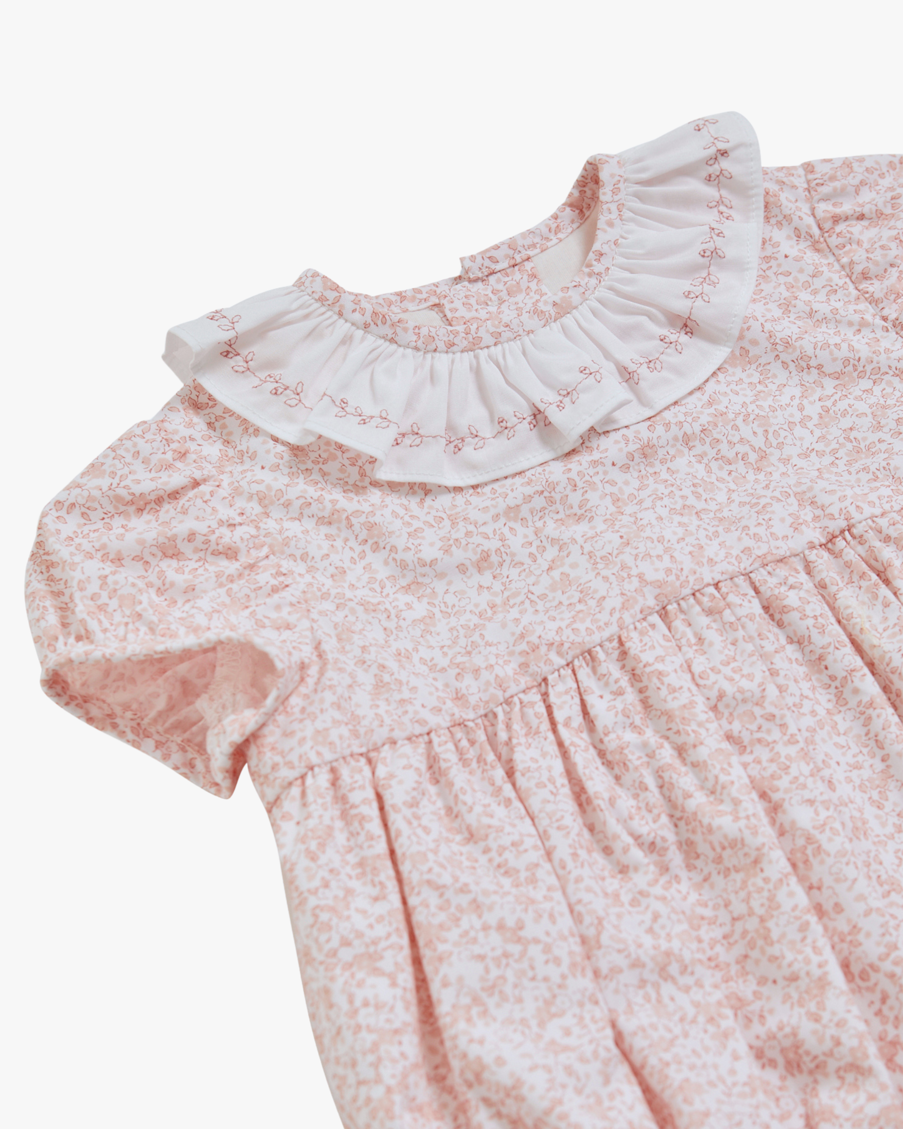 Bubble Romper Pink Minifloral