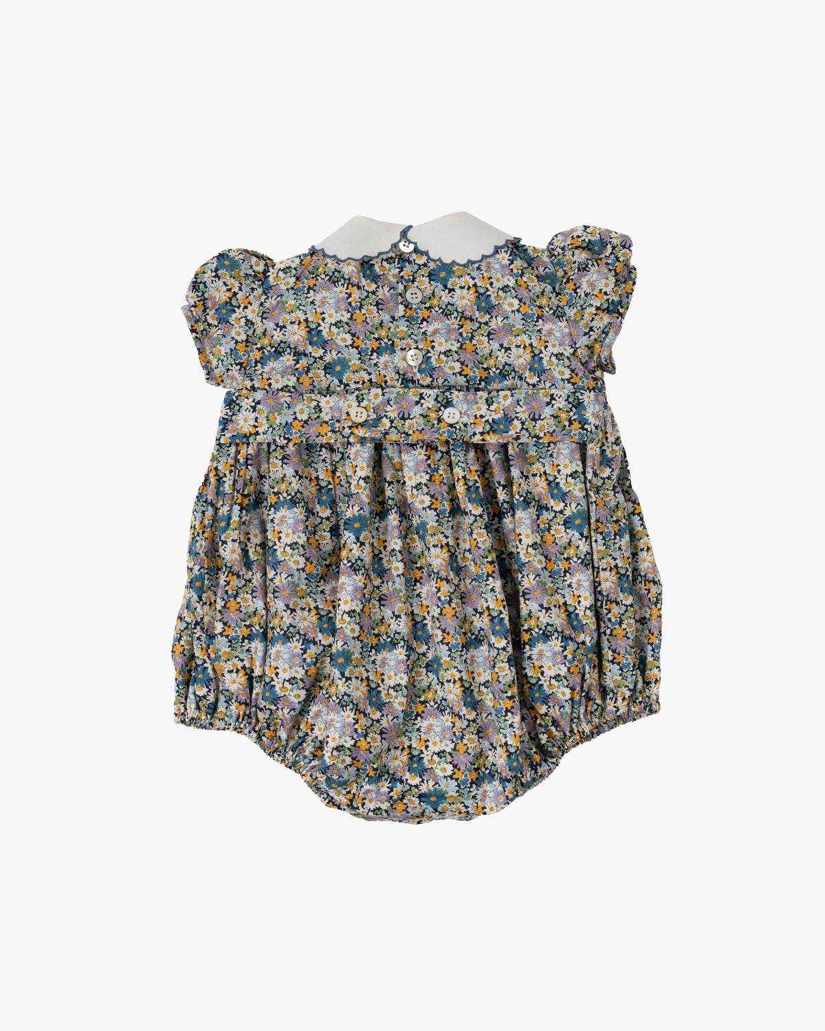 Cherry Romper Blue Green Liberty