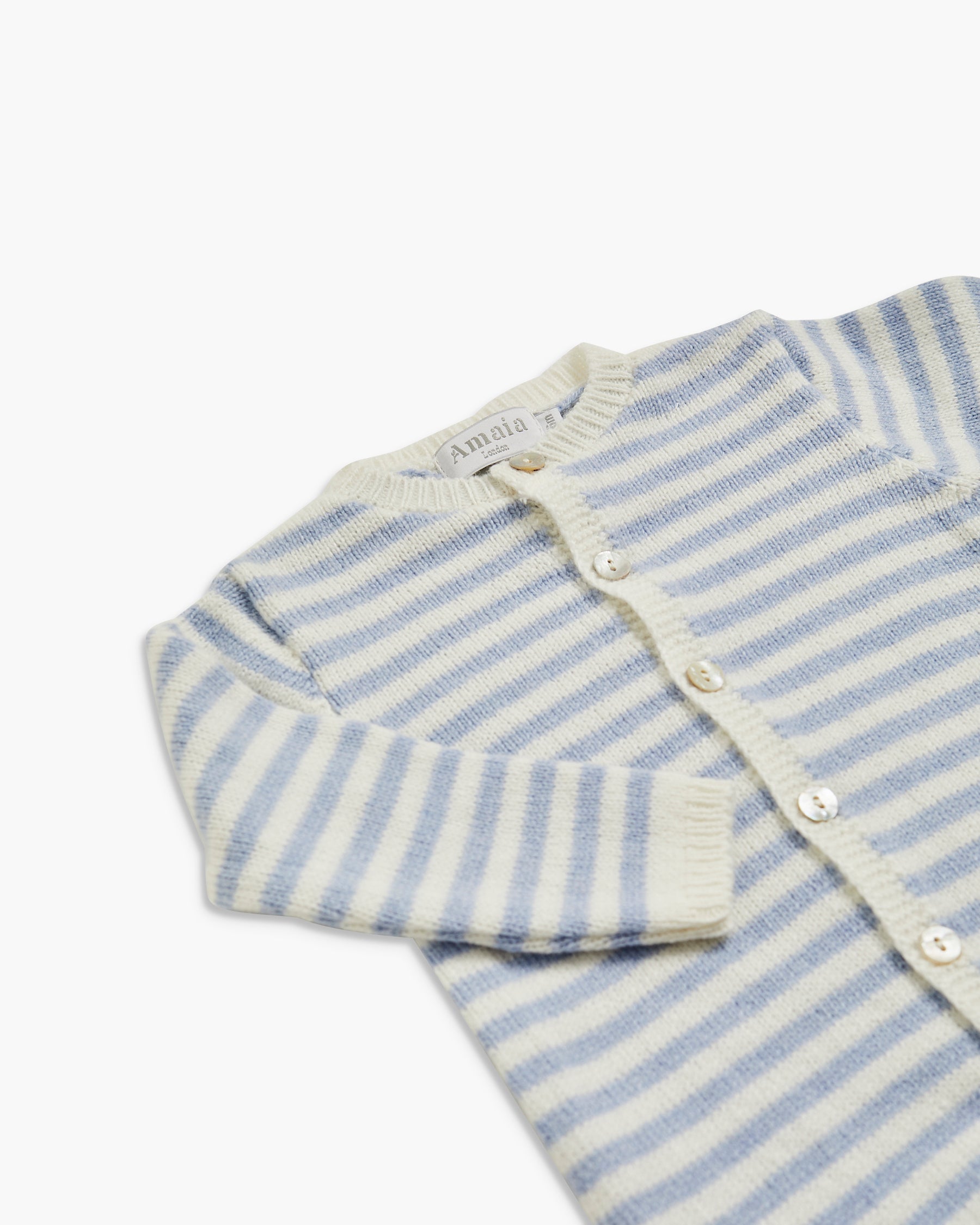 Dalton Romper Dusty Blue Stripe