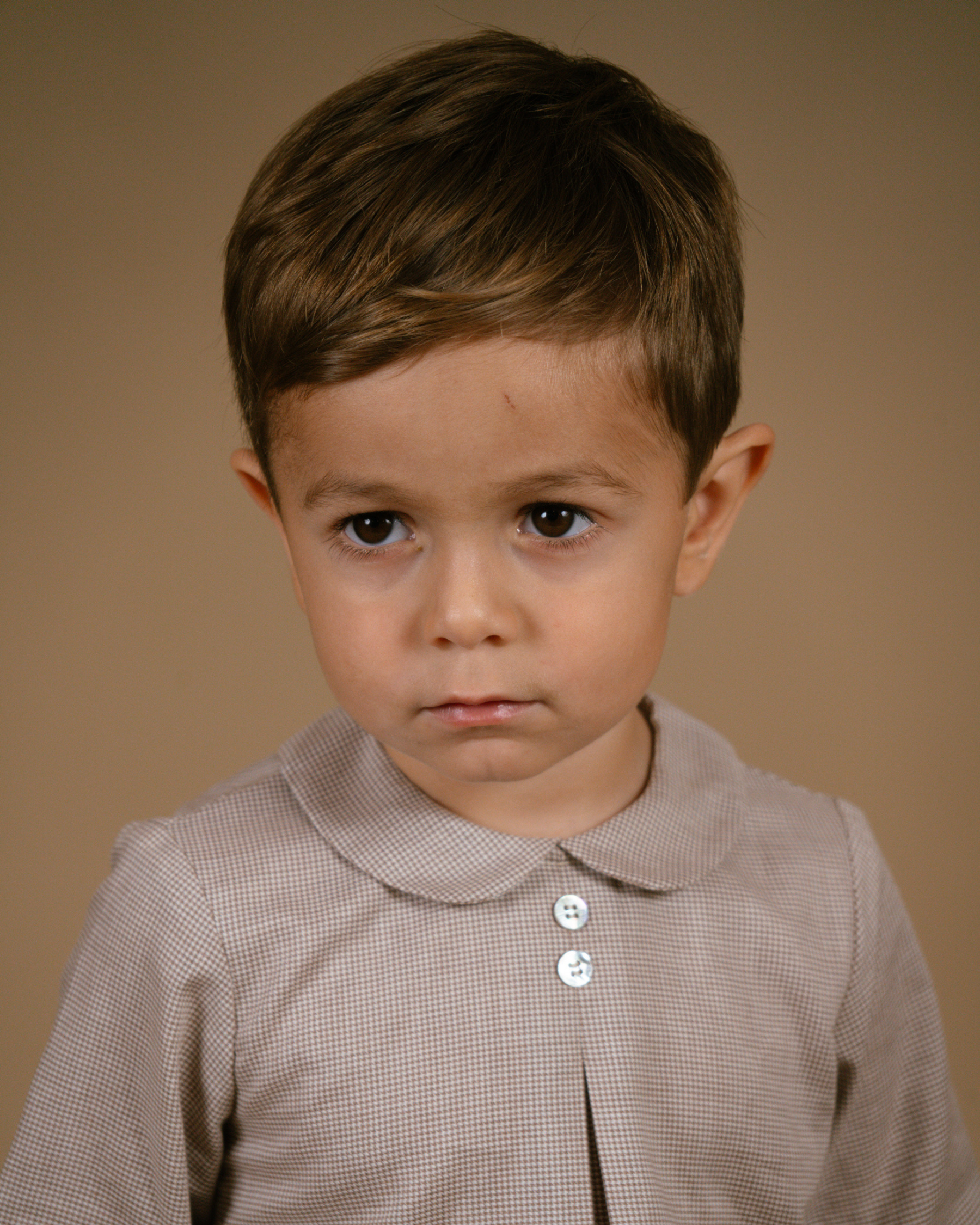 Darius Shirt Beige Minicheck